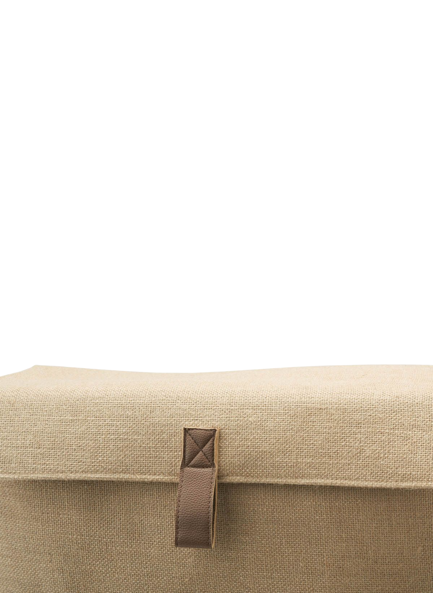 Wasmand van gemengd jute en katoen Arian AQUANOVA Beige
