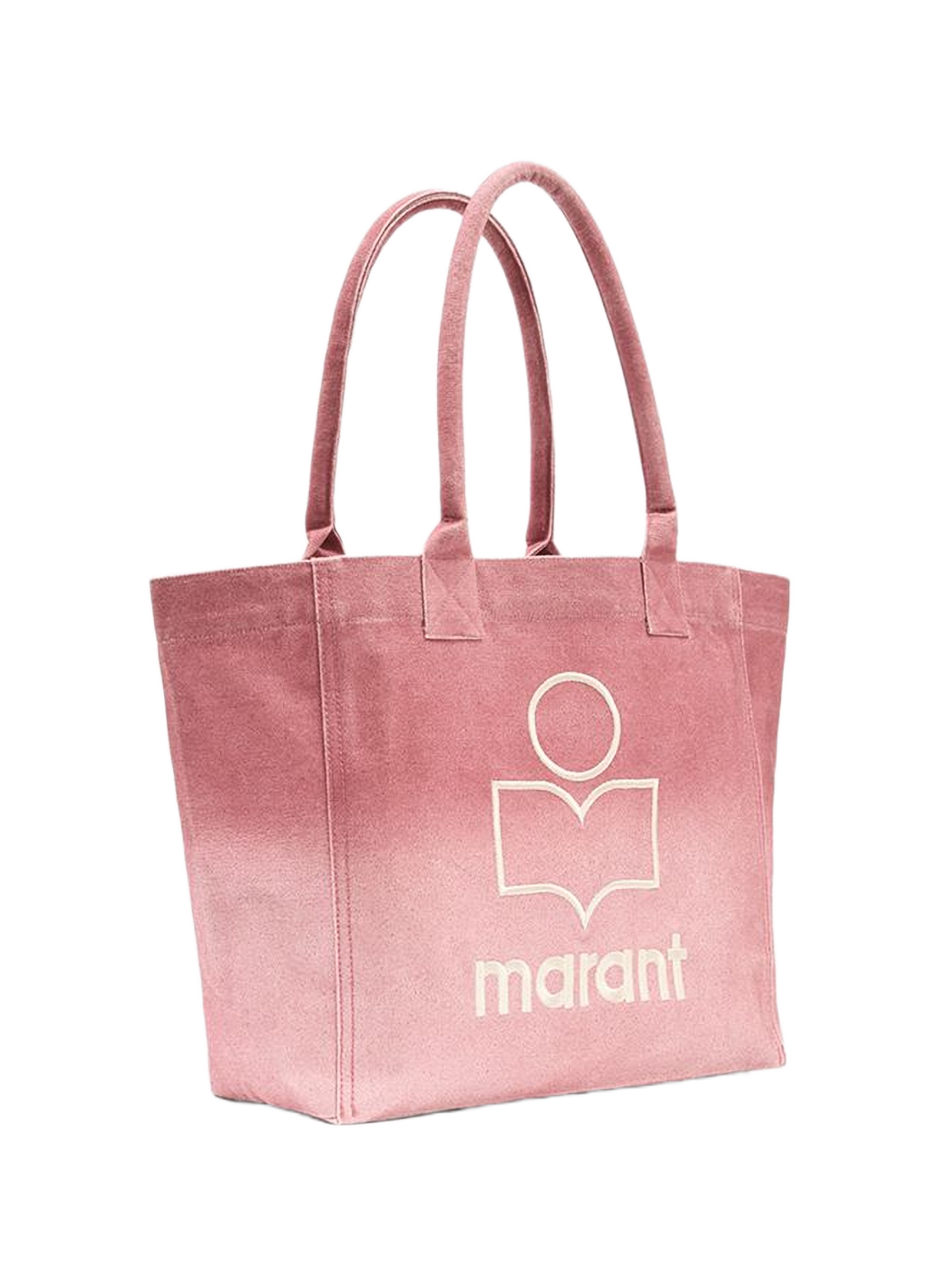 Yenky Small washed cotton logo bag ISABEL MARANT Pink
