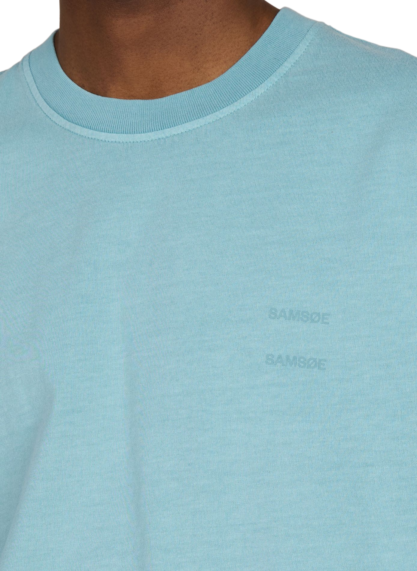 Sajoel logo cotton T-shirt SAMSOE SAMSOE Blue