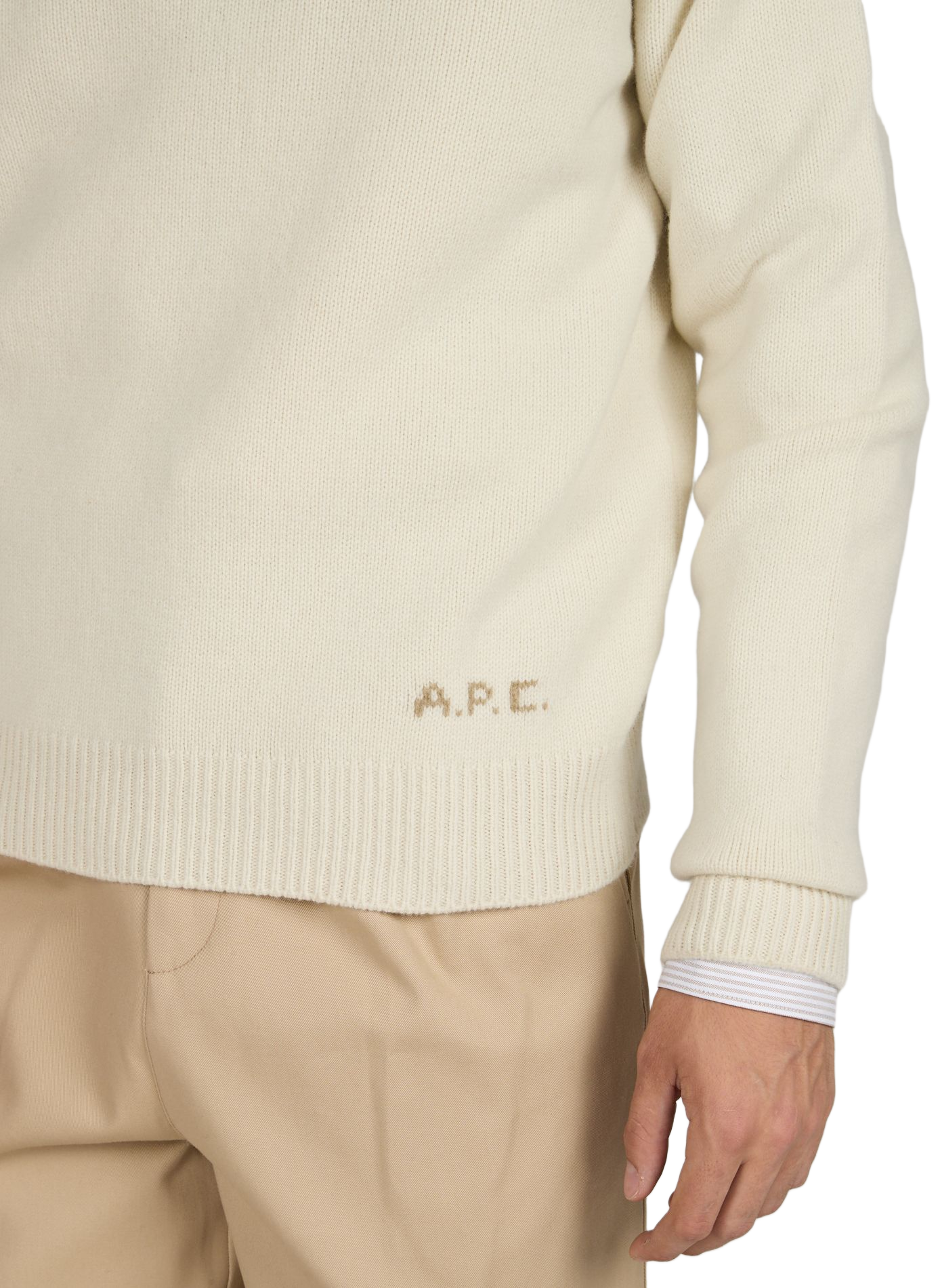 Straight wool jumper A.P.C. Beige