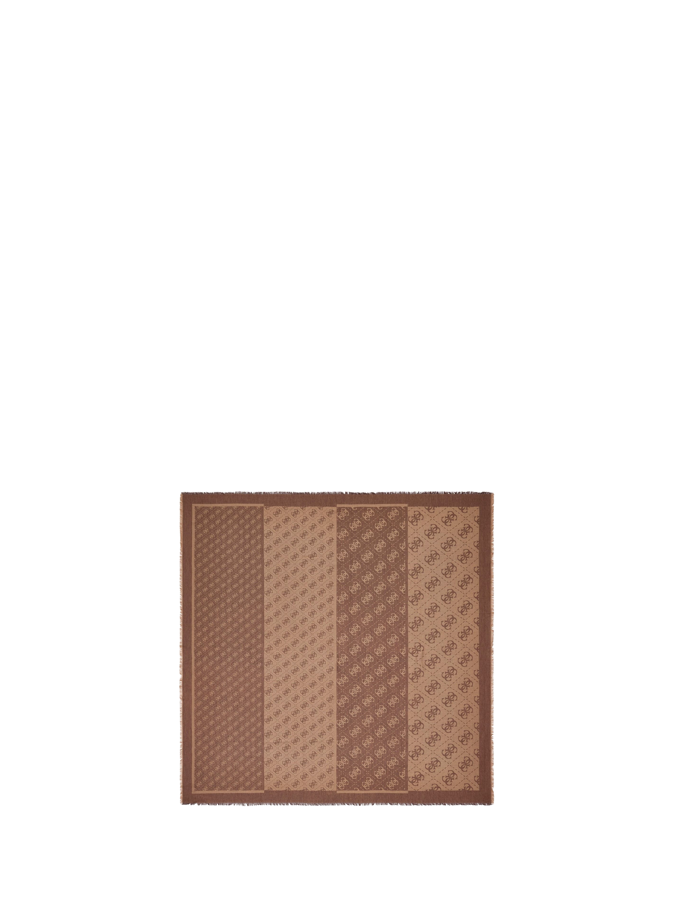 Embroidered scarf GUESS Brown