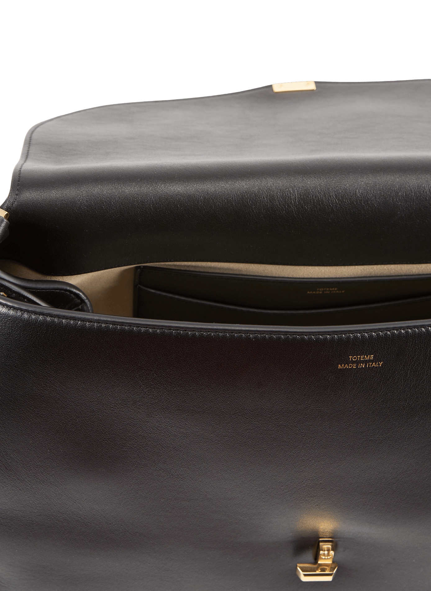 Shoulder bag in calf leather TOTEME Black