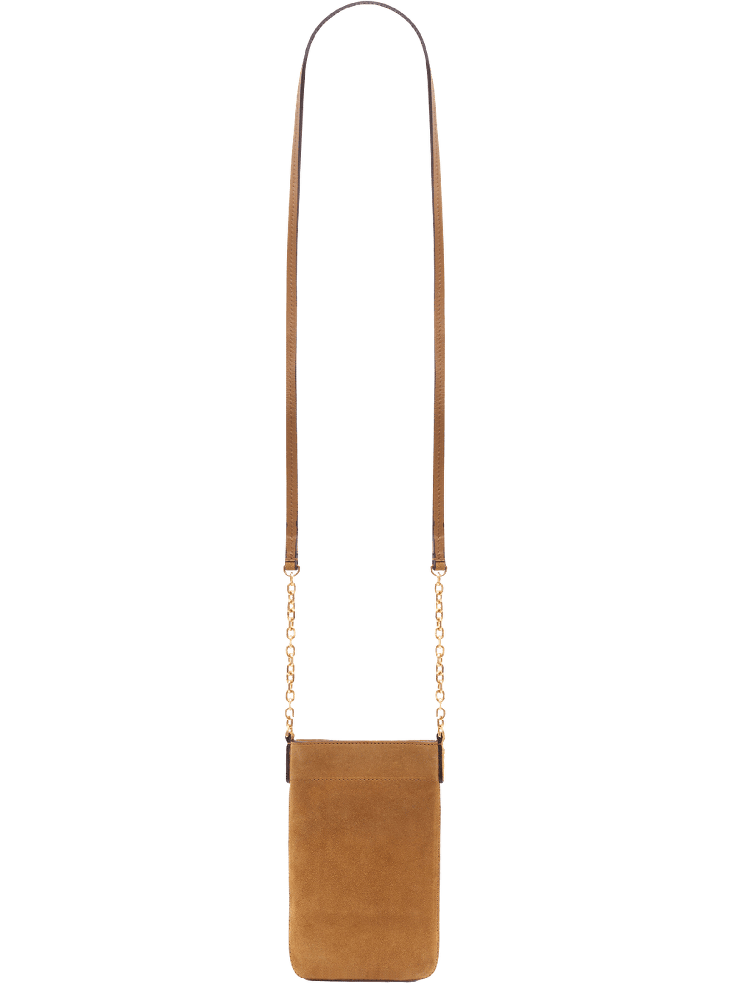 Porte téléphone en cuir velours - le charlotte phone GERARD DAREL Marron