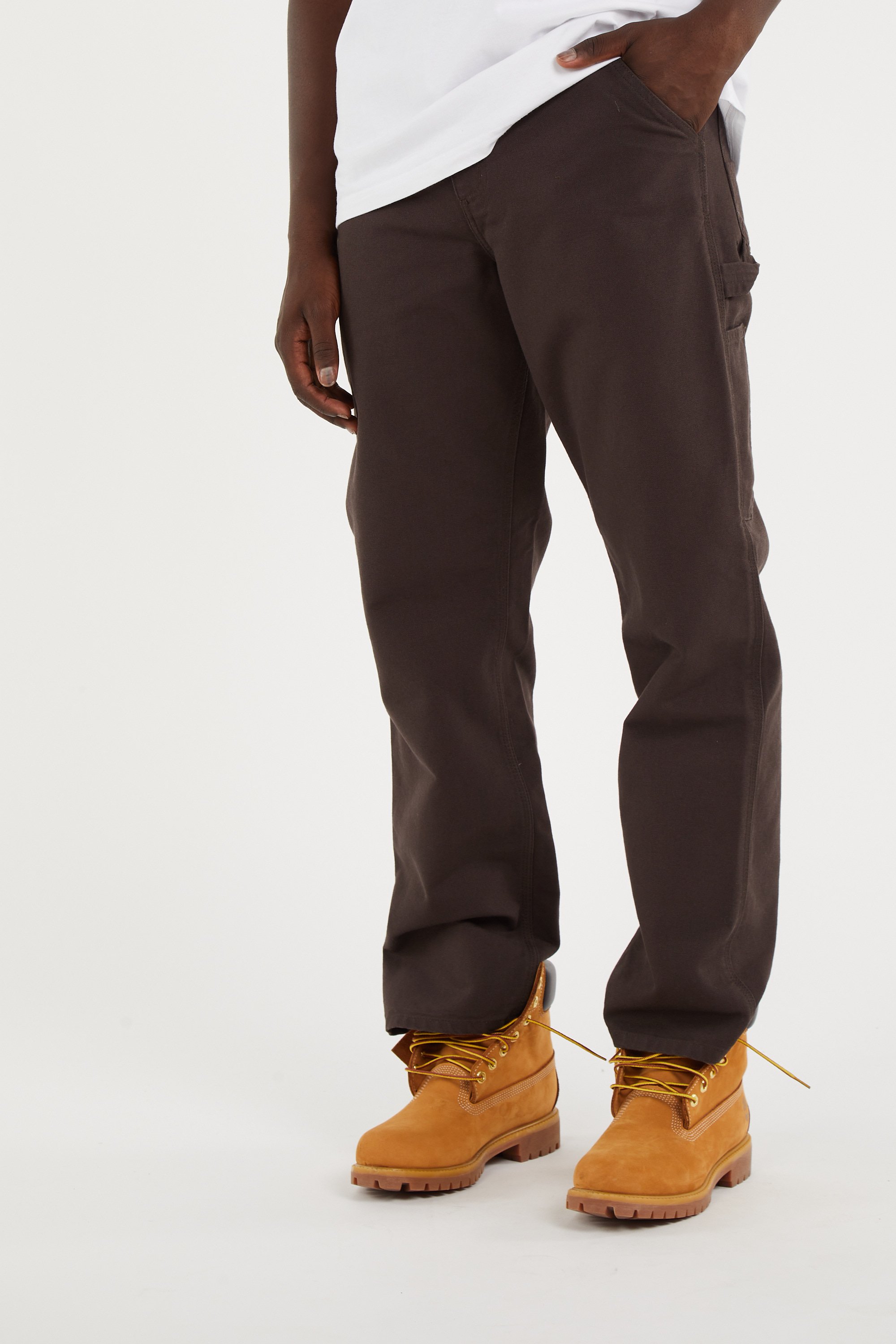 Jean single knee pant CARHARTT WIP Marron
