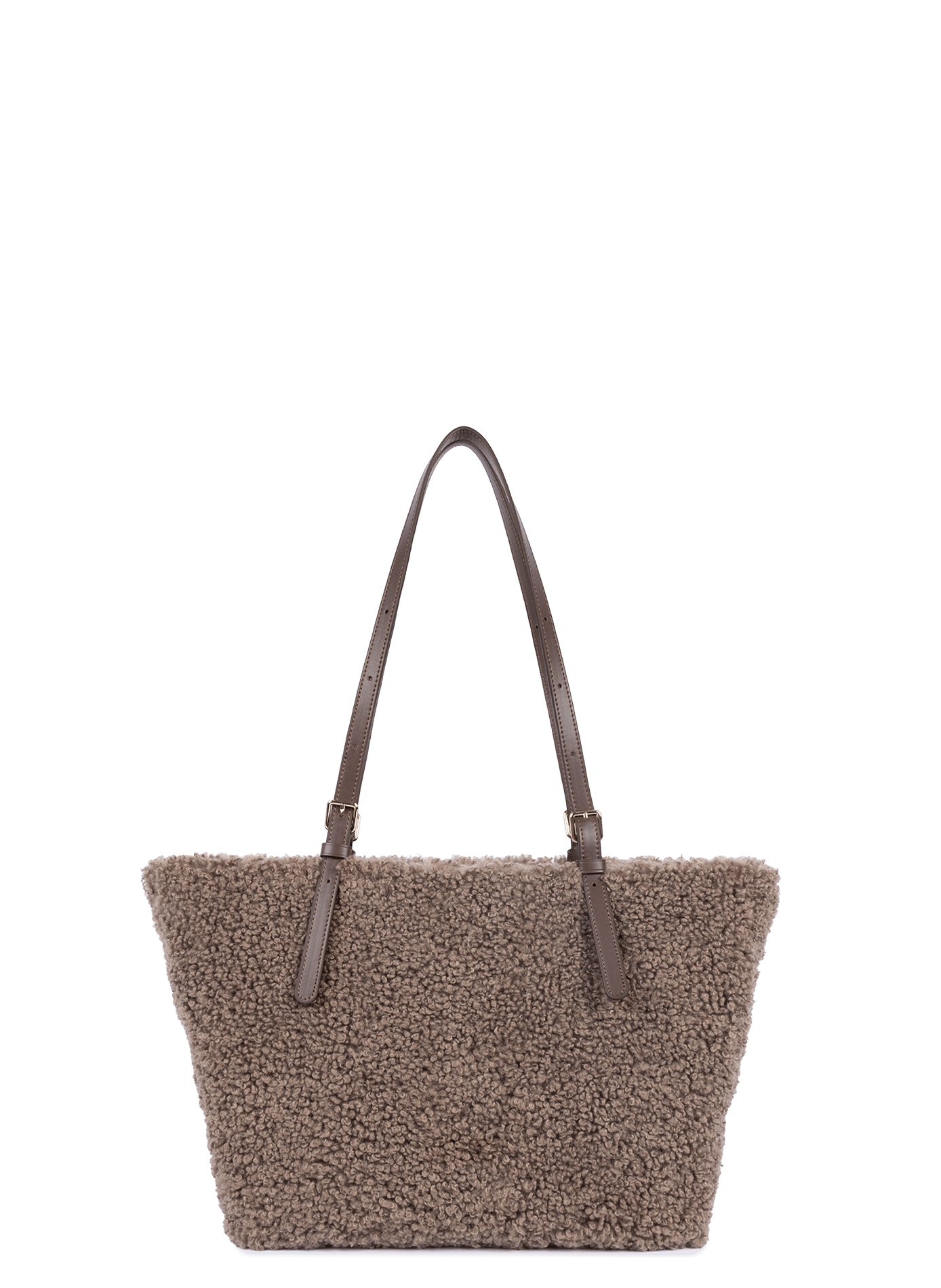 Sac cabas épaule - moumoute LANCASTER Marron