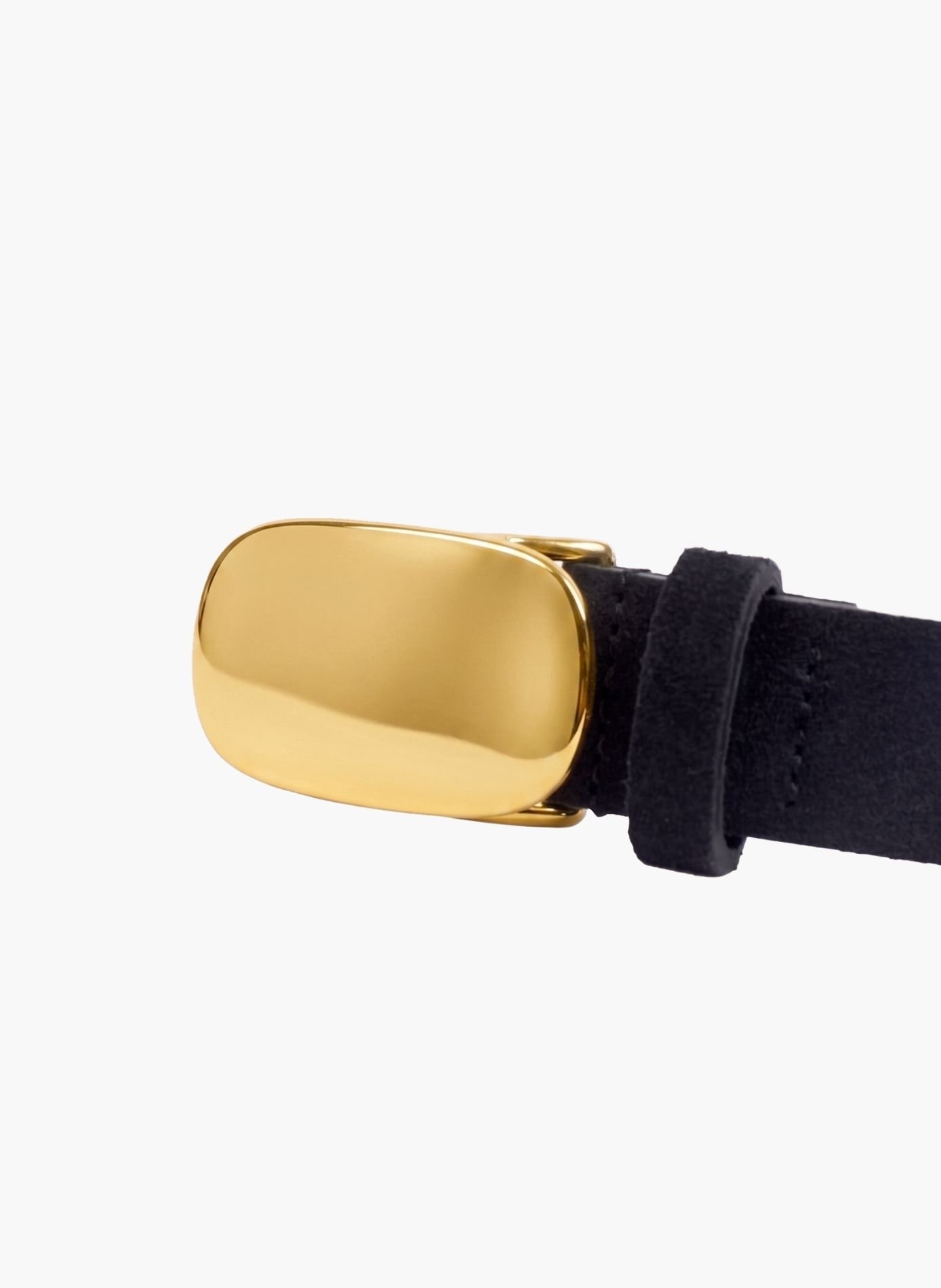 Ceinture gaïa cuir daim JULES & JENN Noir