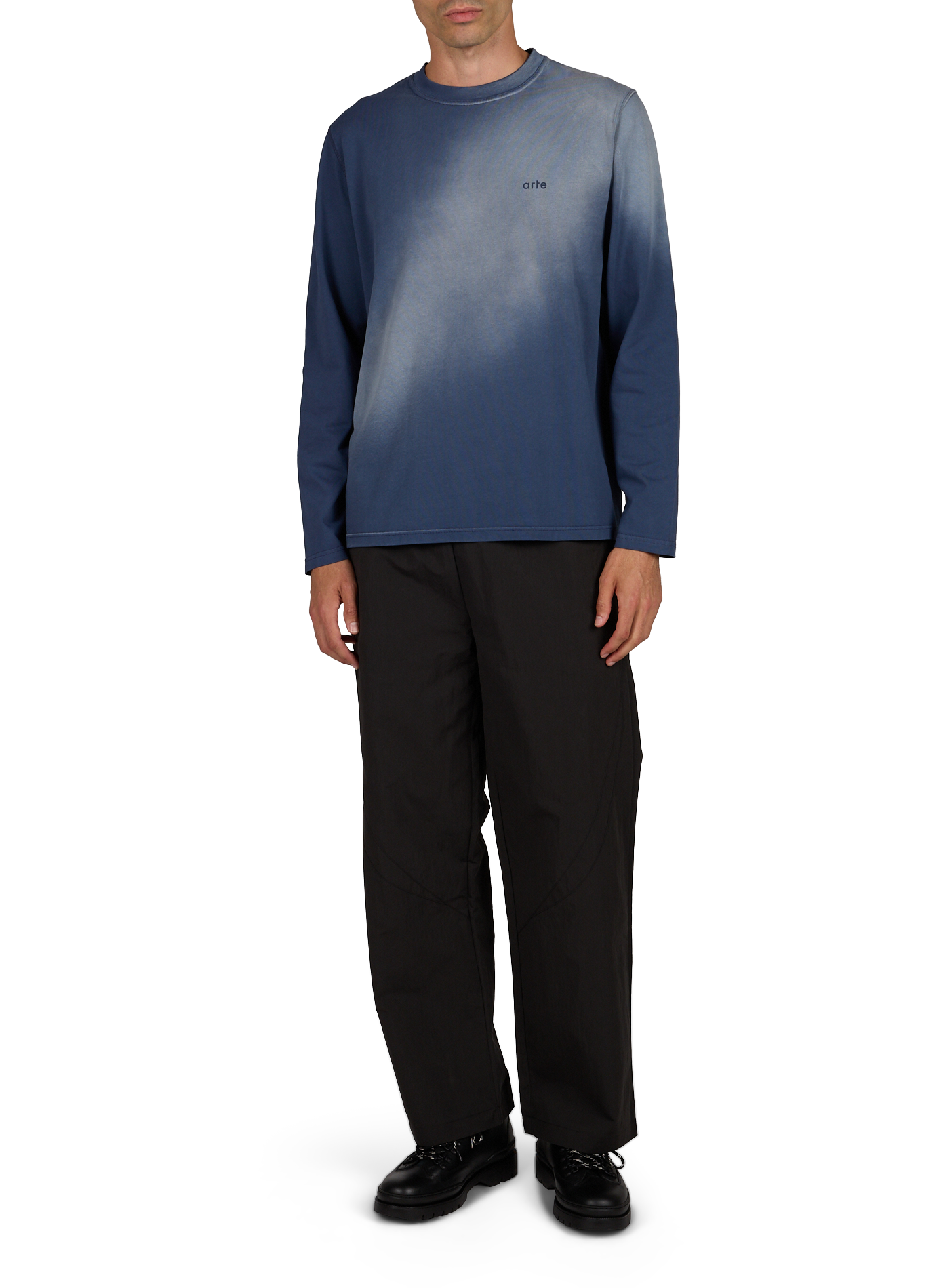 Rundhalsausschnitt T-Shirt aus Baumwolle ARTE ANTWERP Blau