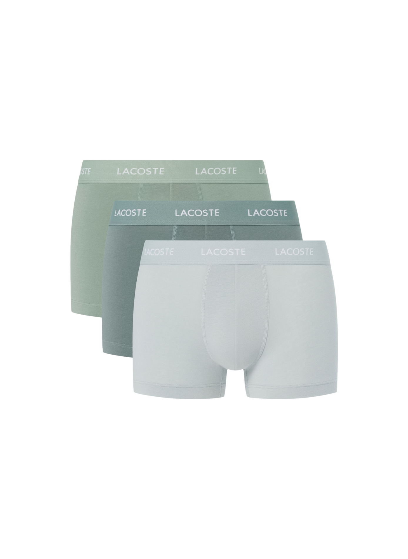 Set of three mixed cotton boxers LACOSTE Multicolour
