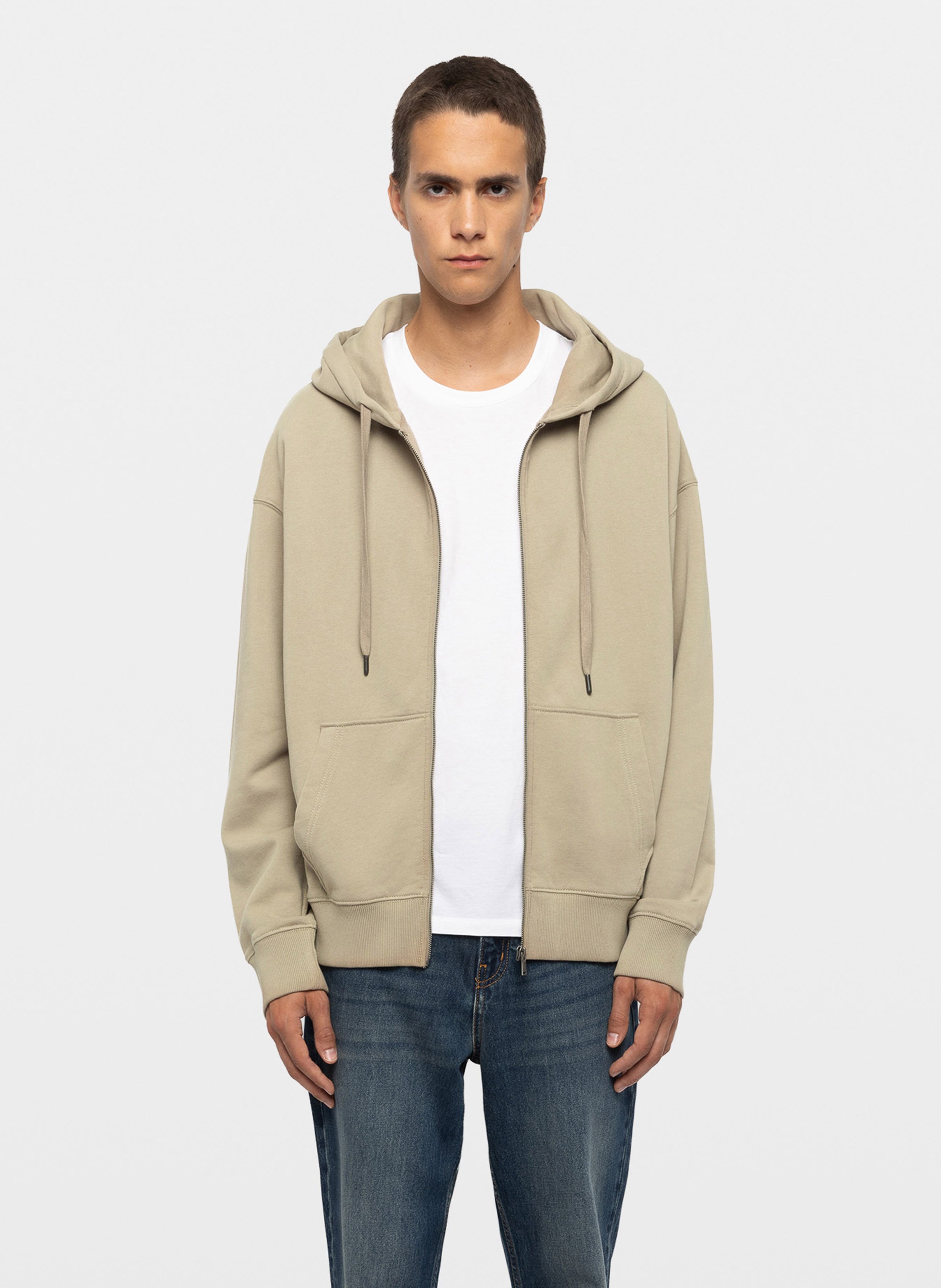 Sweat droit zippé en coton sweelo ZADIG&VOLTAIRE Beige
