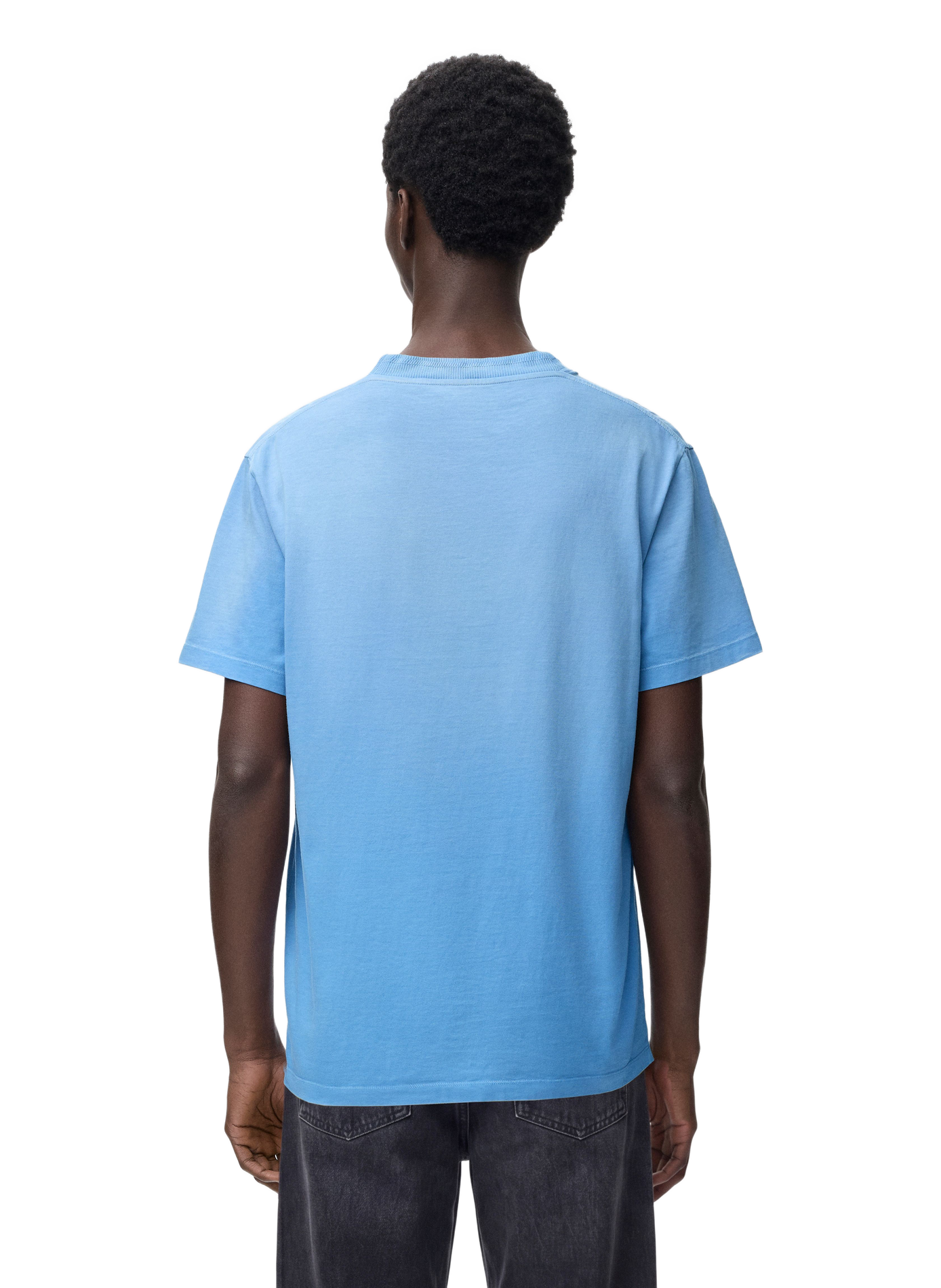 Classic short-sleeve cotton T-shirt | Blue LOEWE Men