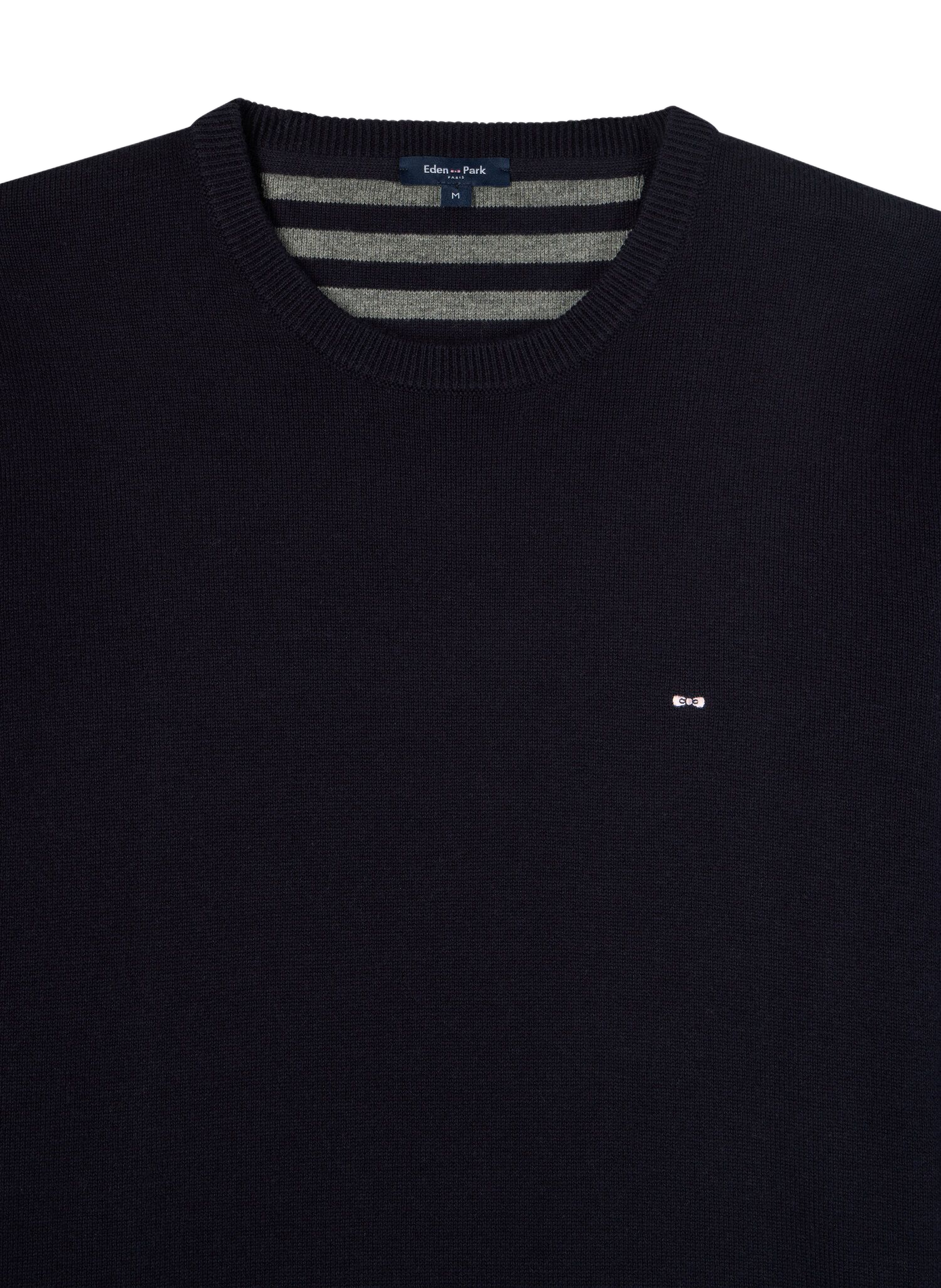 Gerade geschnittenes Modell mit Logo aus Wolle und Baumwolle EDEN PARK Blau