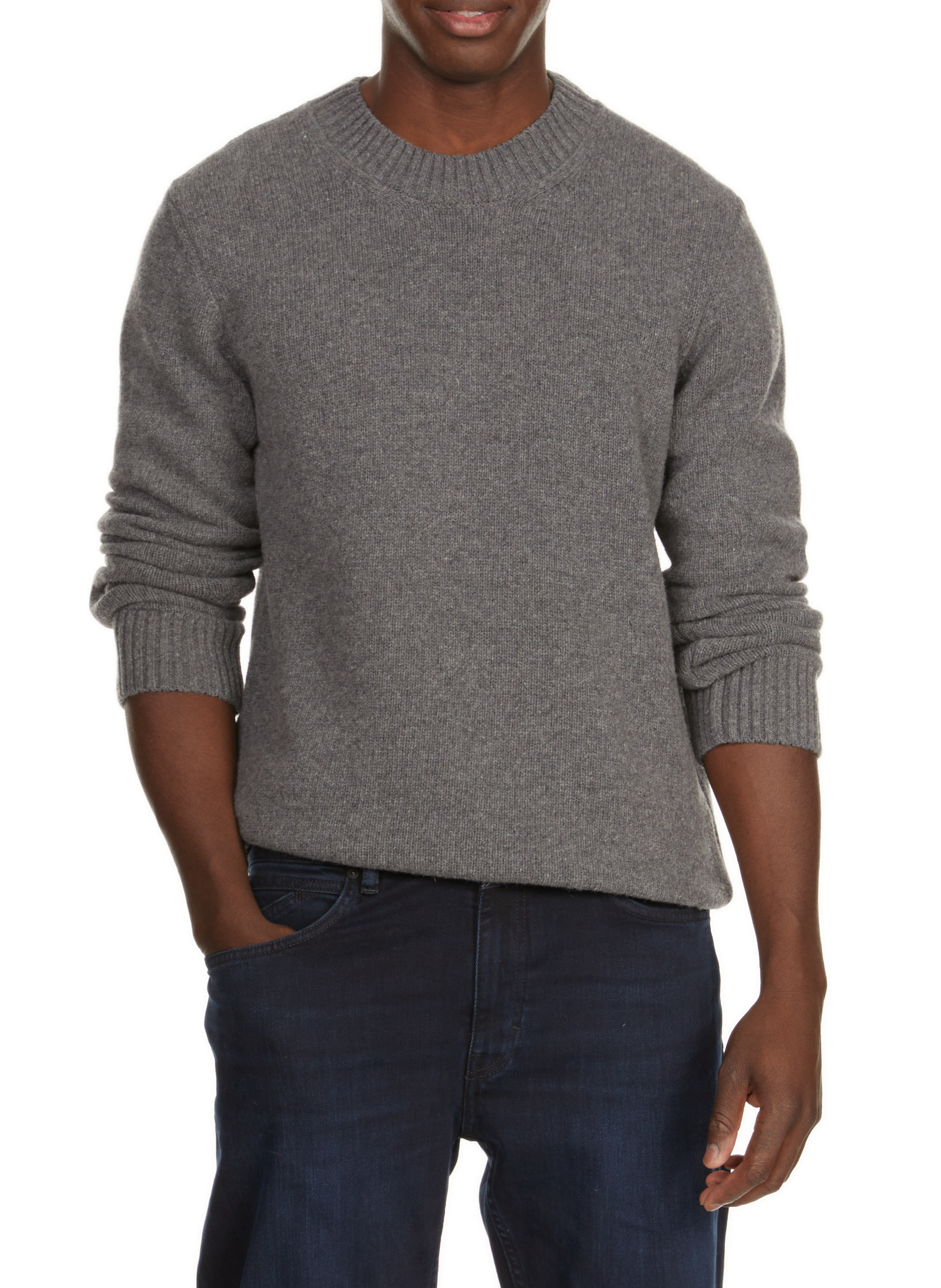 Einfarbiger Pullover AU PRINTEMPS PARIS Grau