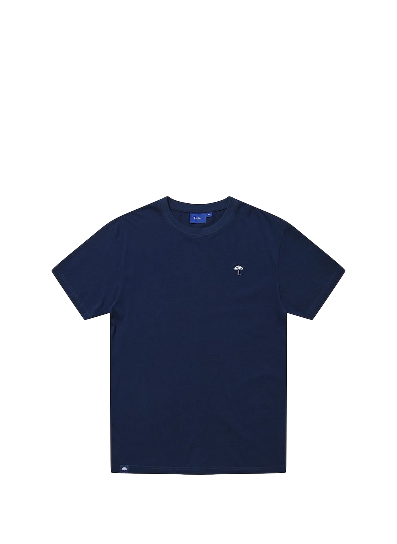 Straight T-shirt with embroidered logo | Blue HELAS CAPS Men