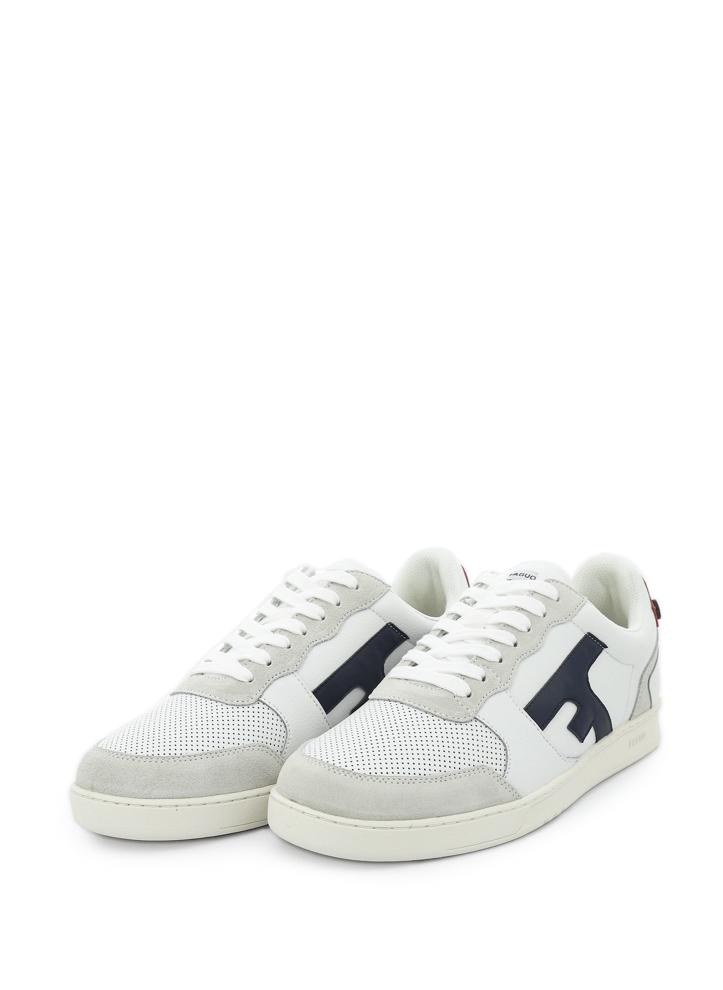 Baskets Hazel en cuir FAGUO Blanc