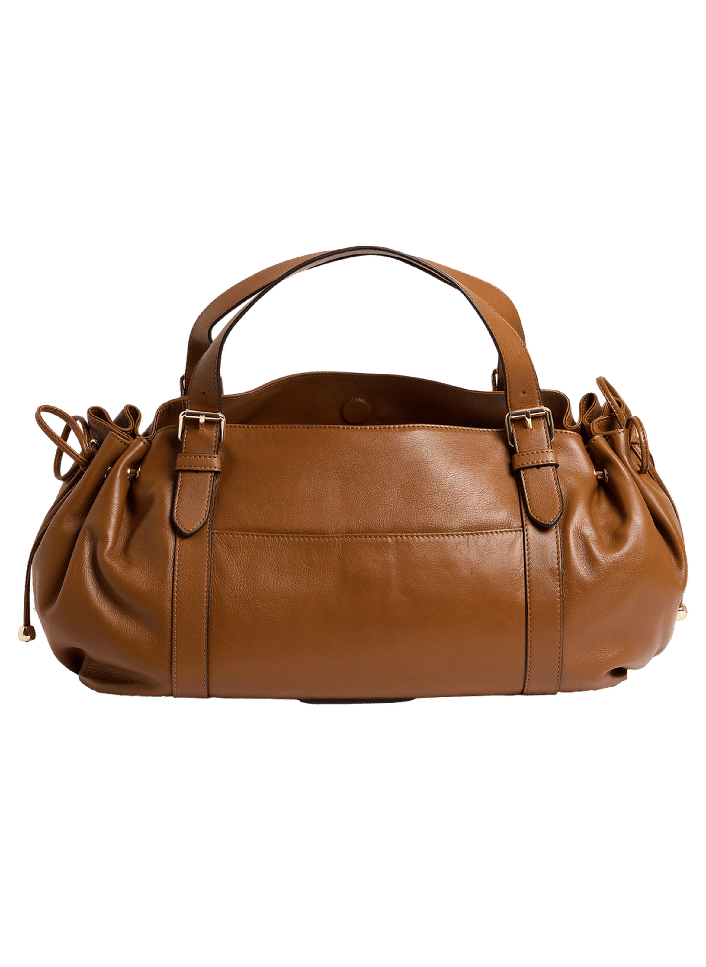 Sac à main en cuir avec poches zippées - st germain GERARD DAREL Marron