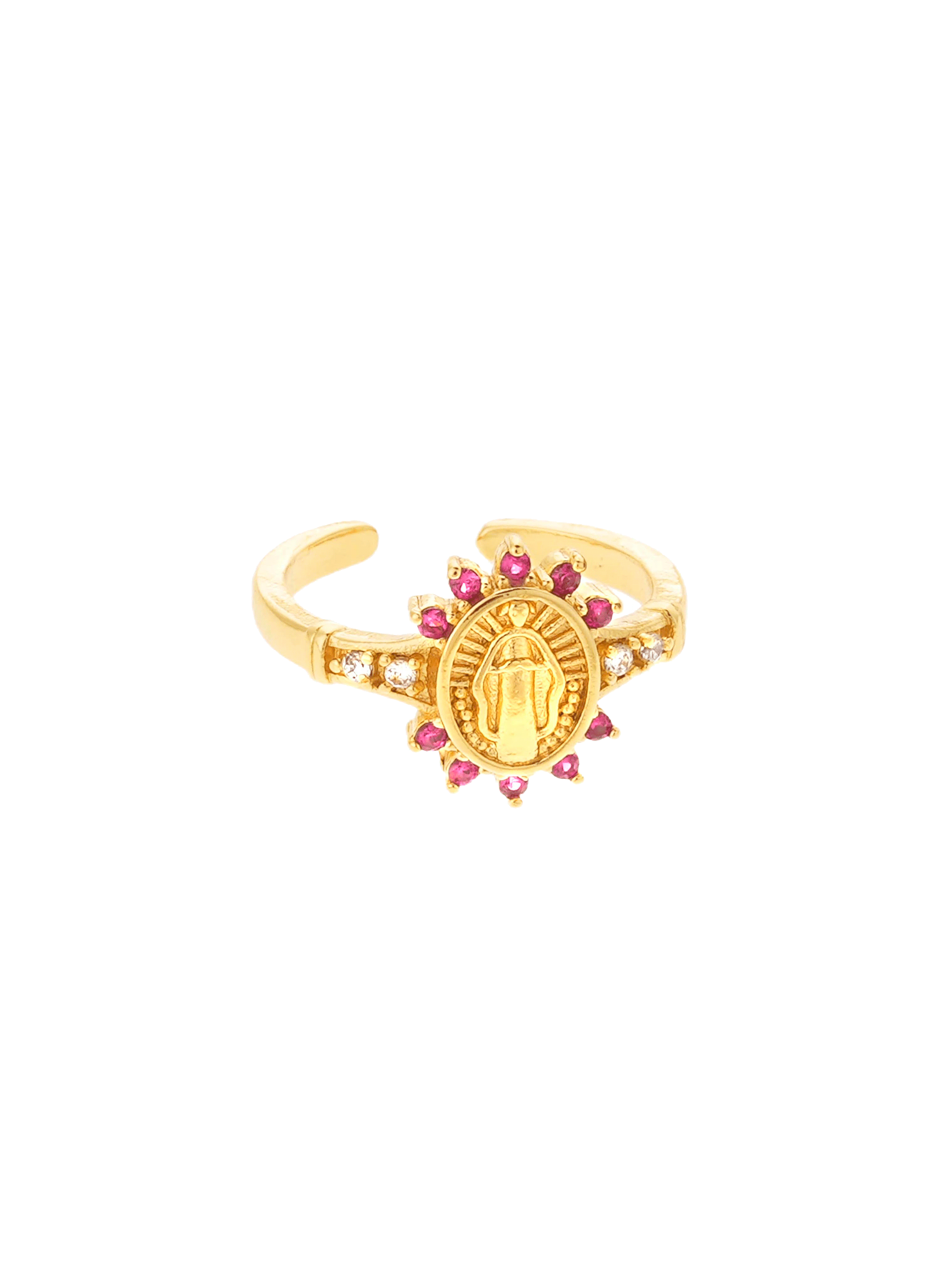 Bague ajustable avec cabochon central marisa HIPANEMA Violet