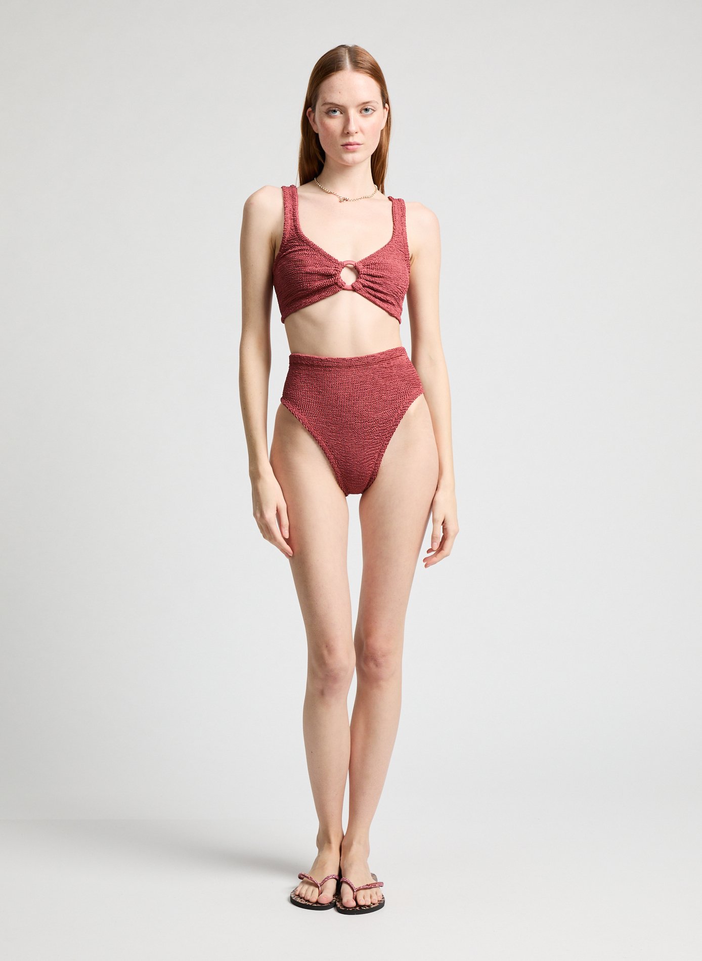 Two-piece swimsuit Nadine HUNZA G Brown