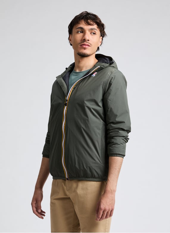 Blouson droit à capuche | Kaki by K-WAY Blouson droit à capuche Kaki