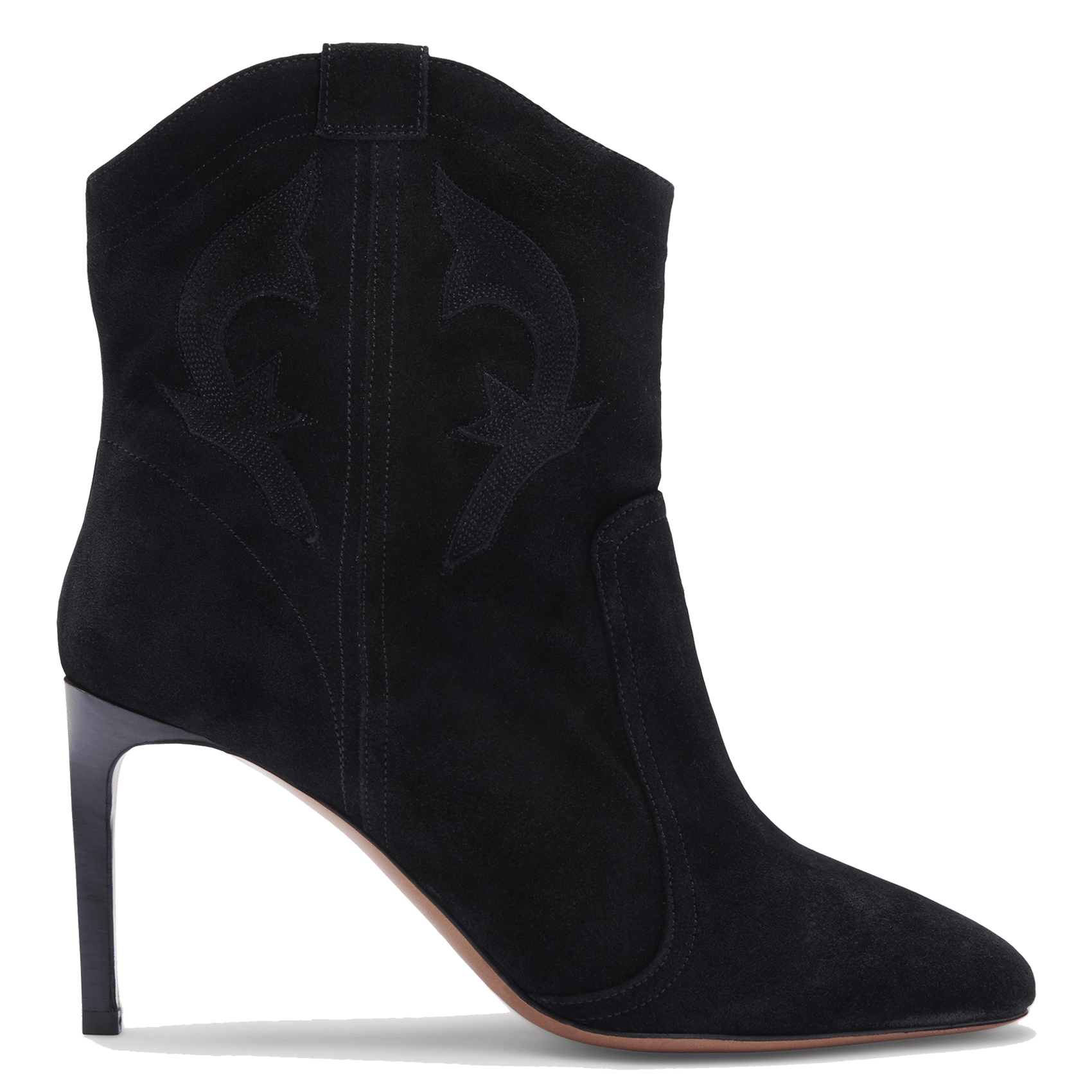 Bottines hautes en cuir caitlin BA&SH Noir