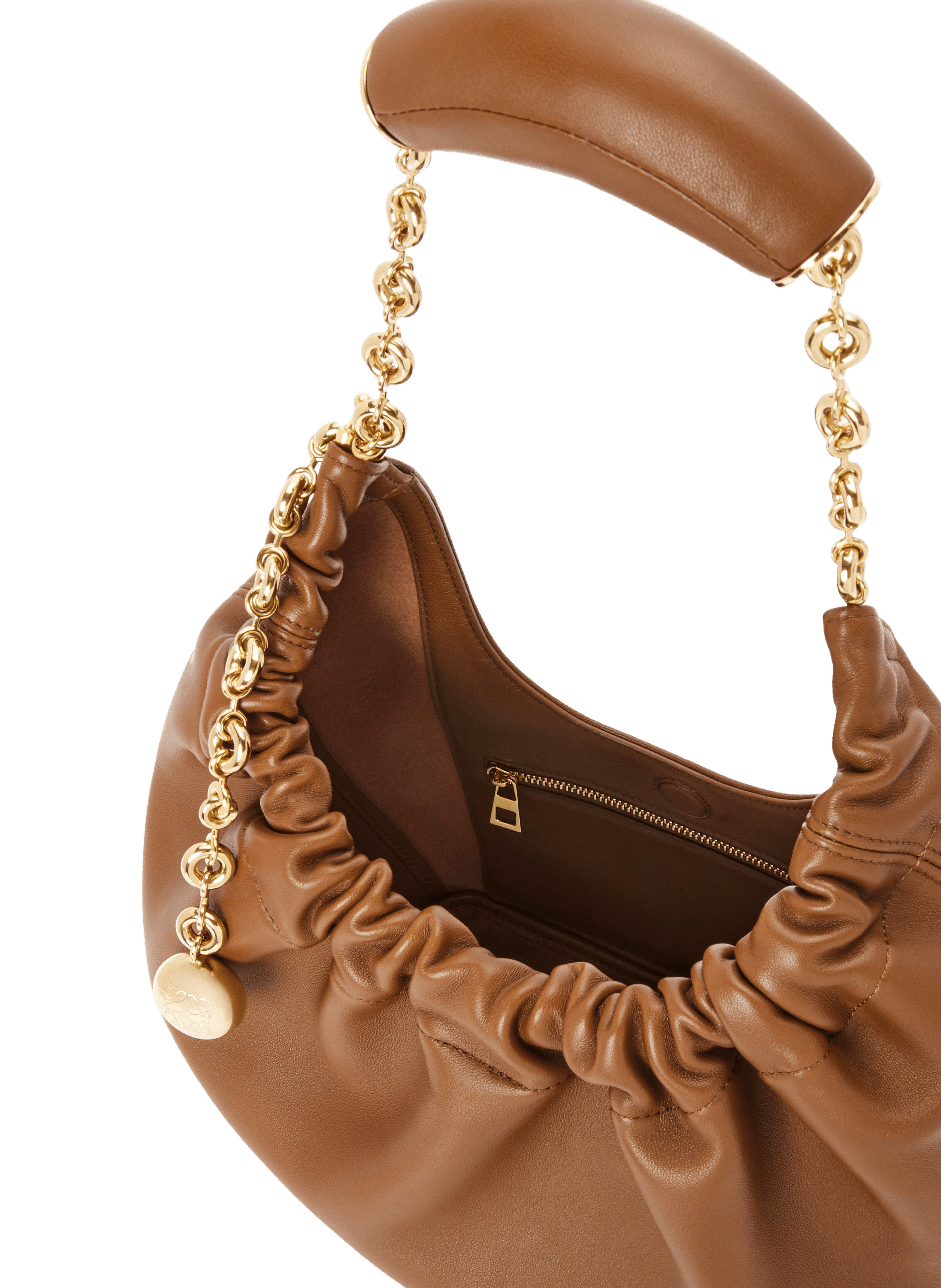 Small Squeeze lamb leather bag LOEWE Beige