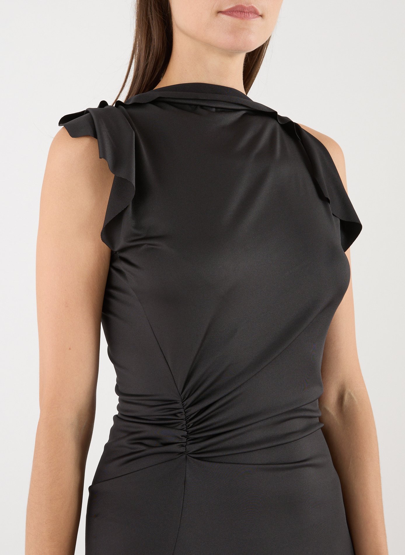 Drapped fluid dress VICTORIA BECKHAM Black
