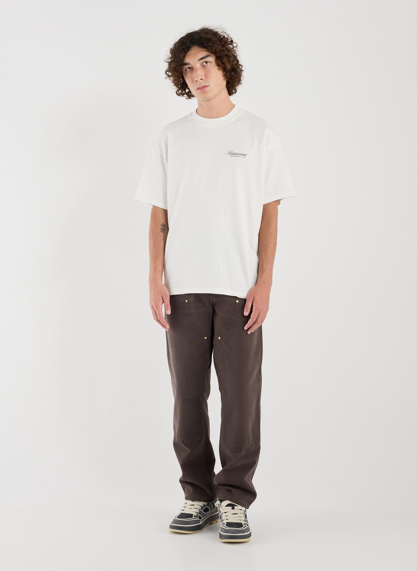 Loose cotton T-shirt REPRESENT White