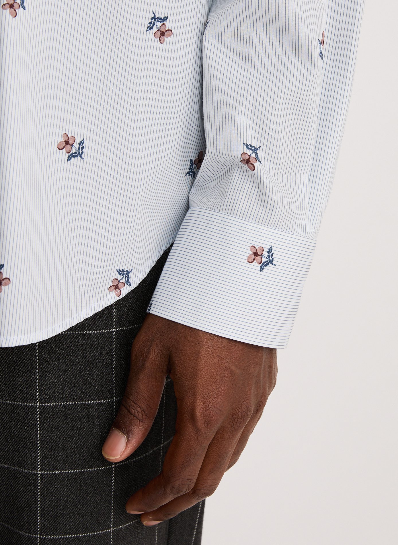 Striped and floral cotton shirt PAUL SMITH White