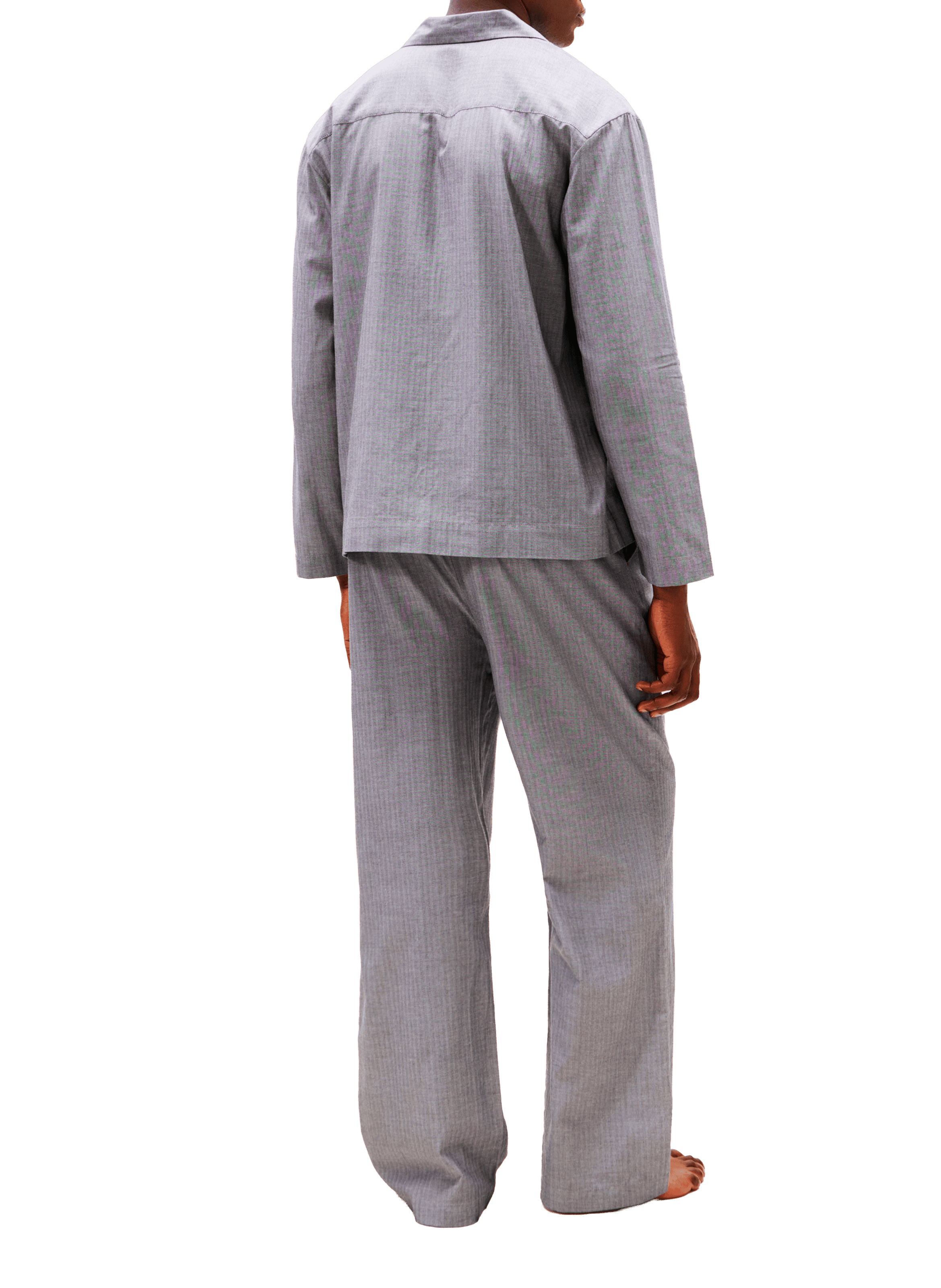 Ensemble de pyjama en coton TOMMY HILFIGER Gris
