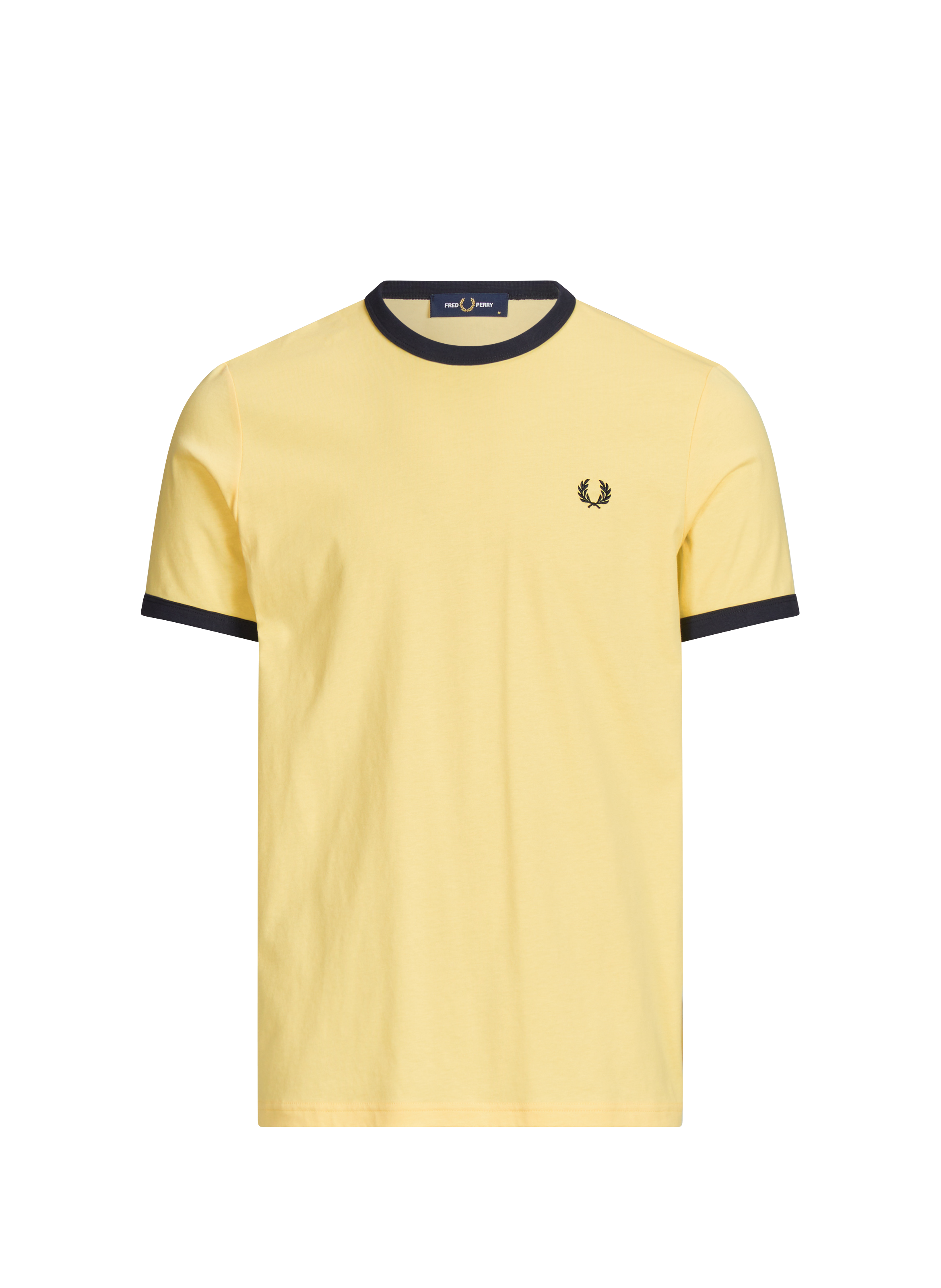 T-shirt with contrasting edges FRED PERRY Yellow