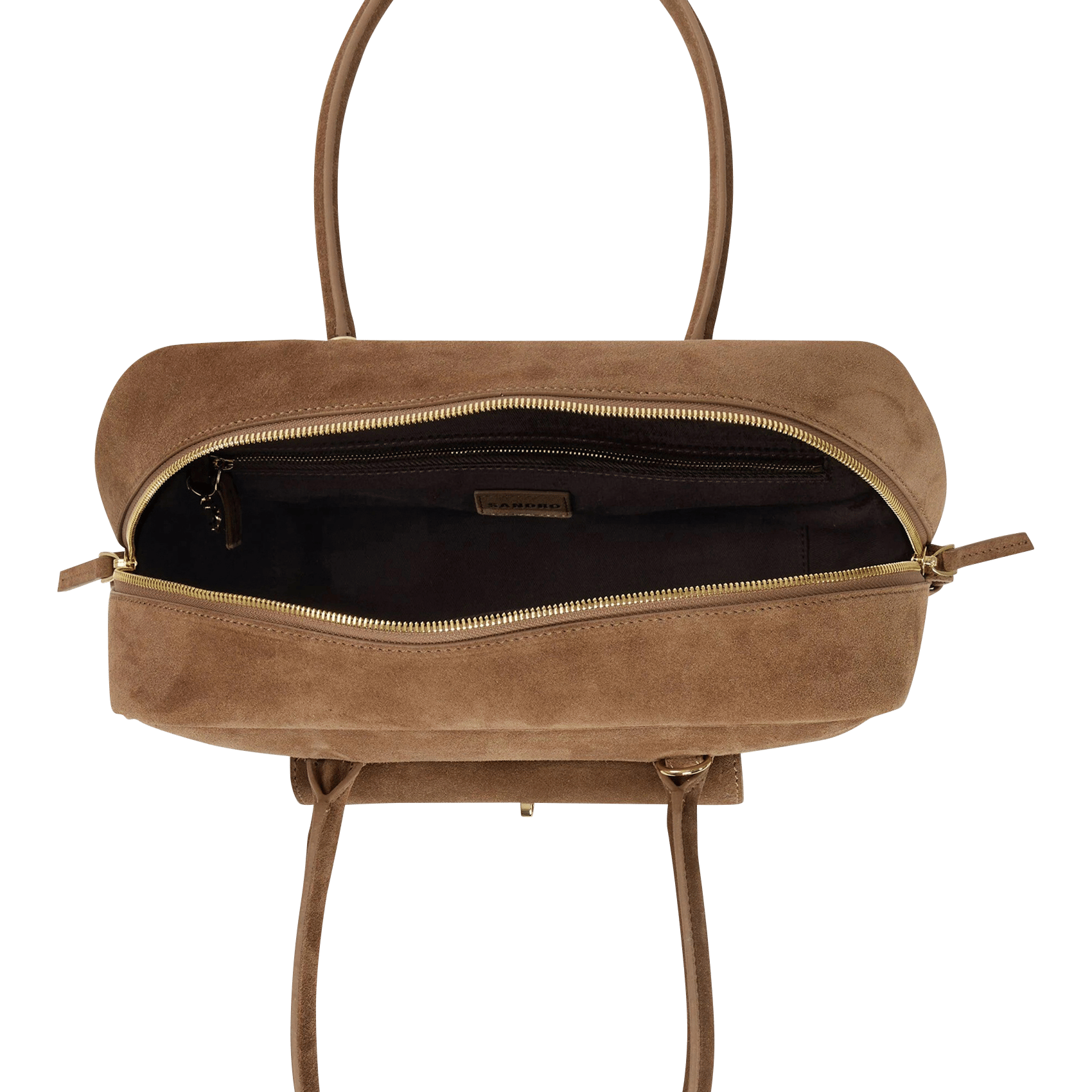 Sac à main en cuir SANDRO Beige