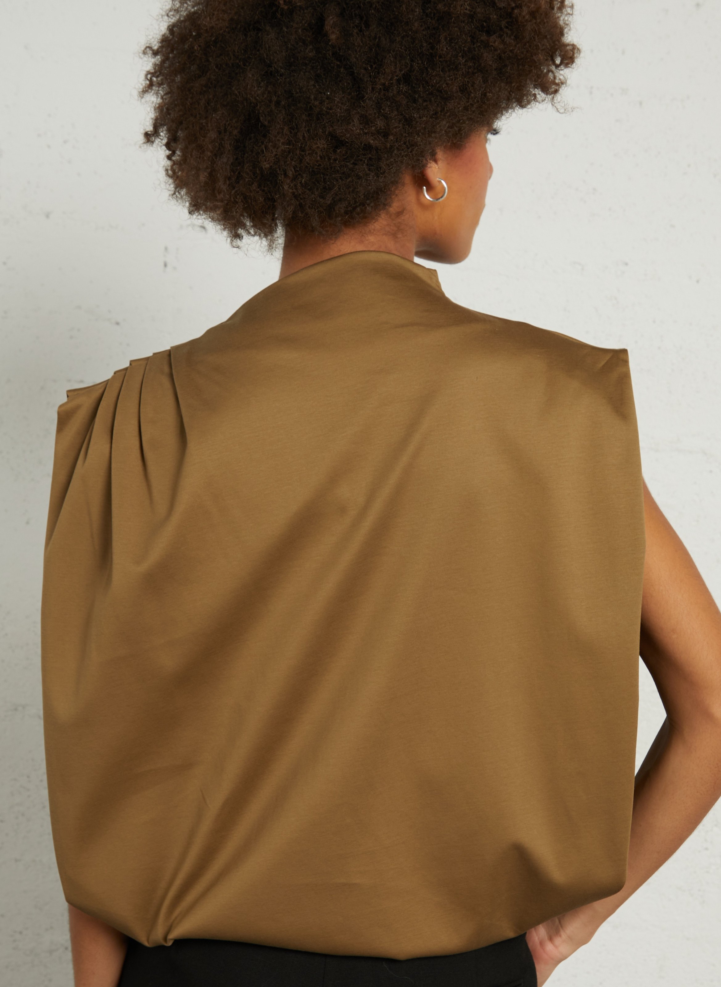 Top ample col rond idris SOEUR Beige