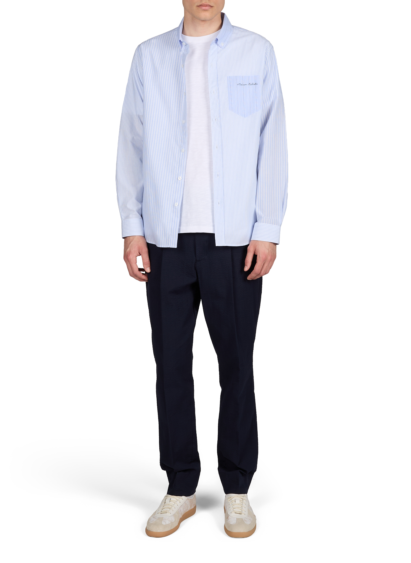 Chemise à rayures Bonne graine MAISON LABICHE Bleu