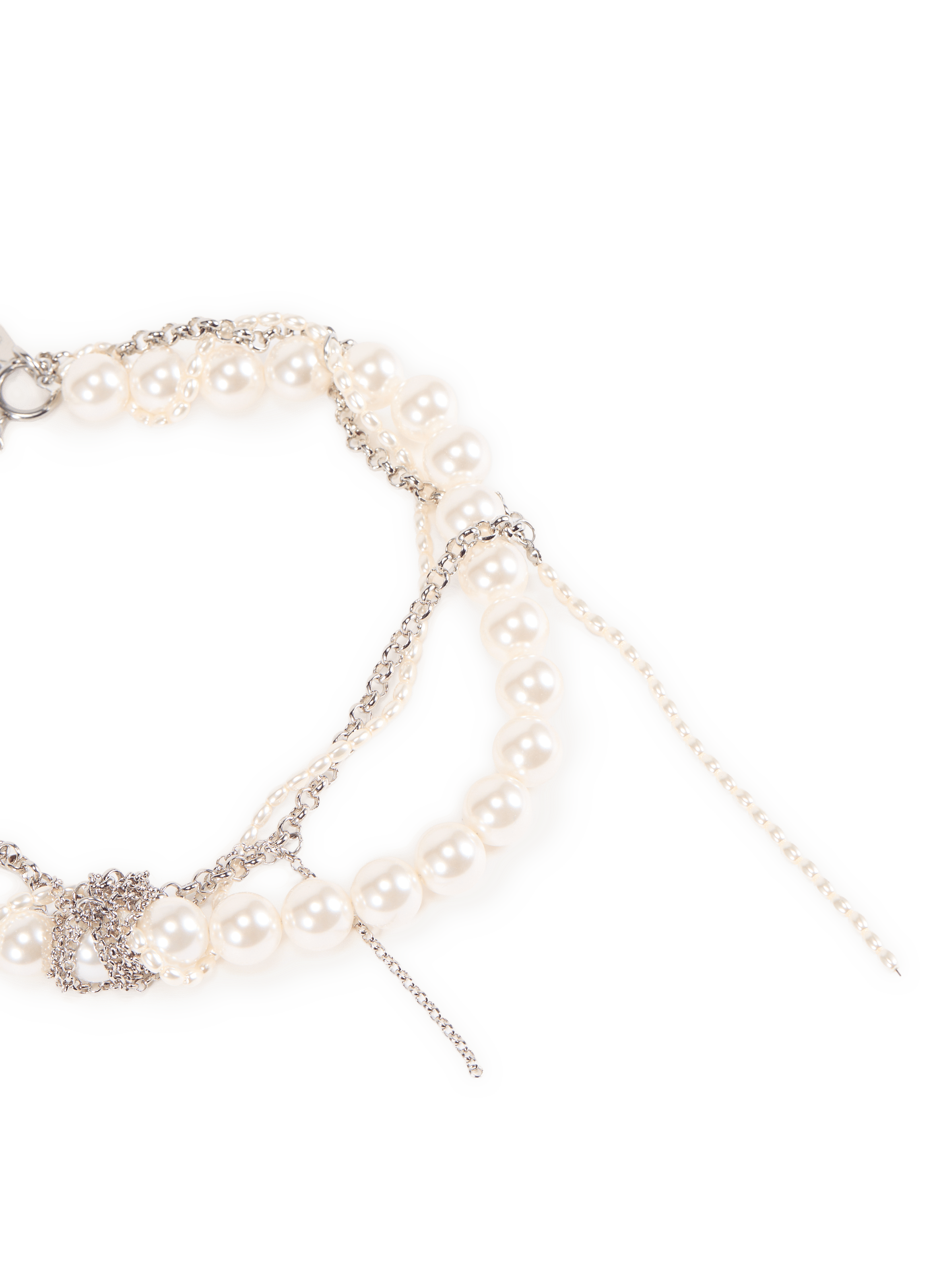 Collier choker Nicole chaîne et parles JUSTINE CLENQUET Argent