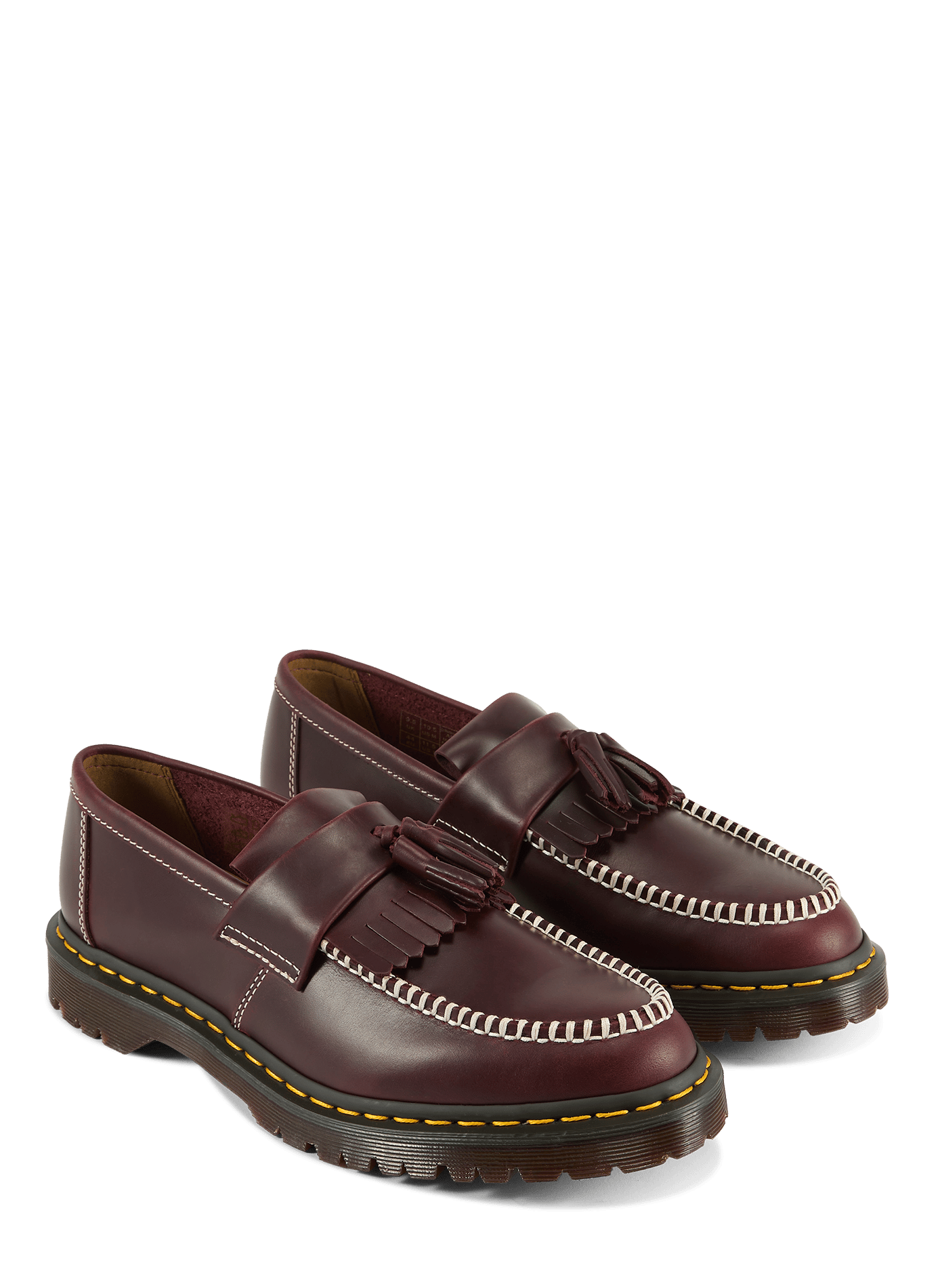 Smooth leather Adrian loafers DR. MARTENS Red