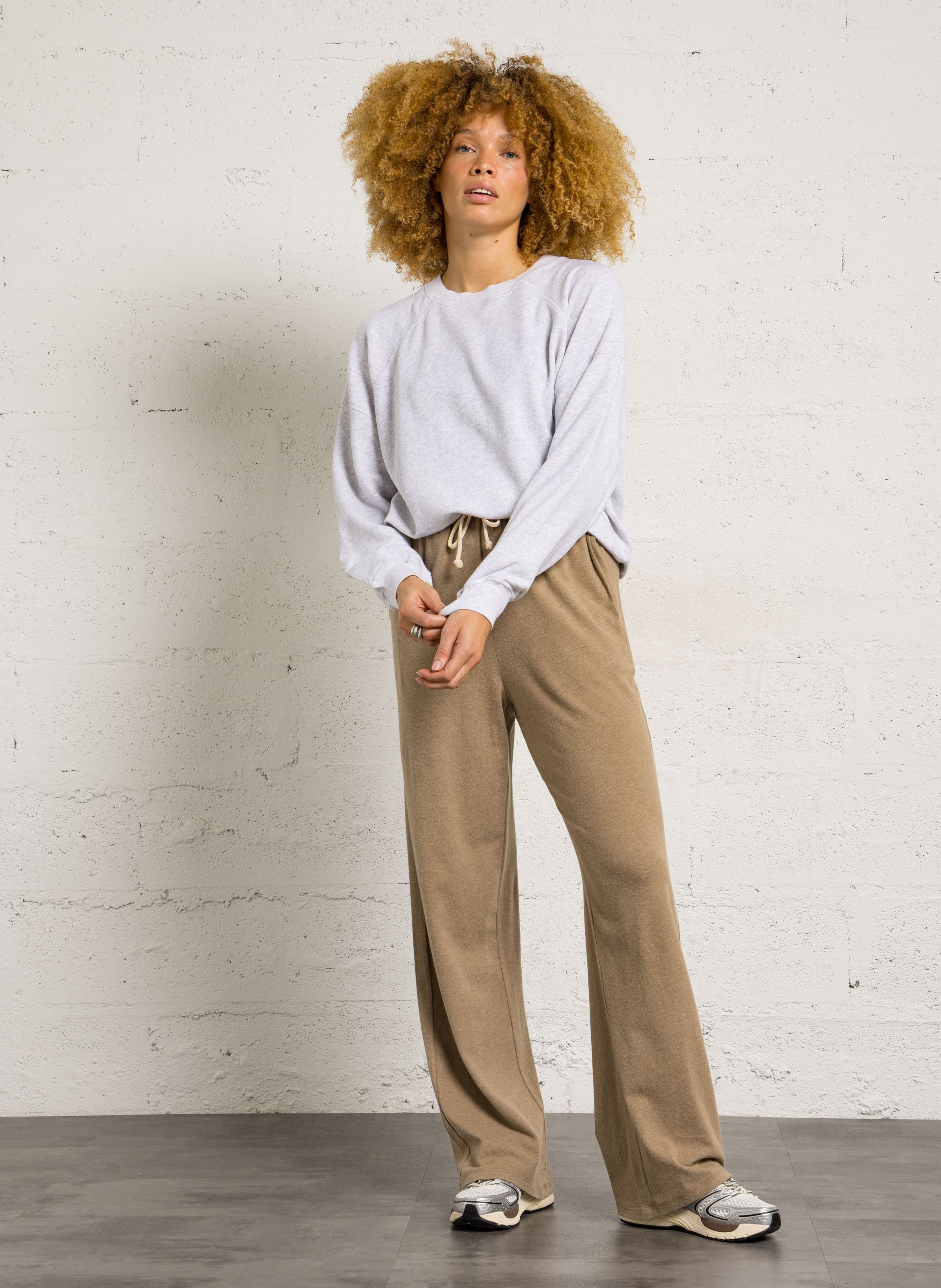 Jogging en coton mélangé ypawood AMERICAN VINTAGE Marron