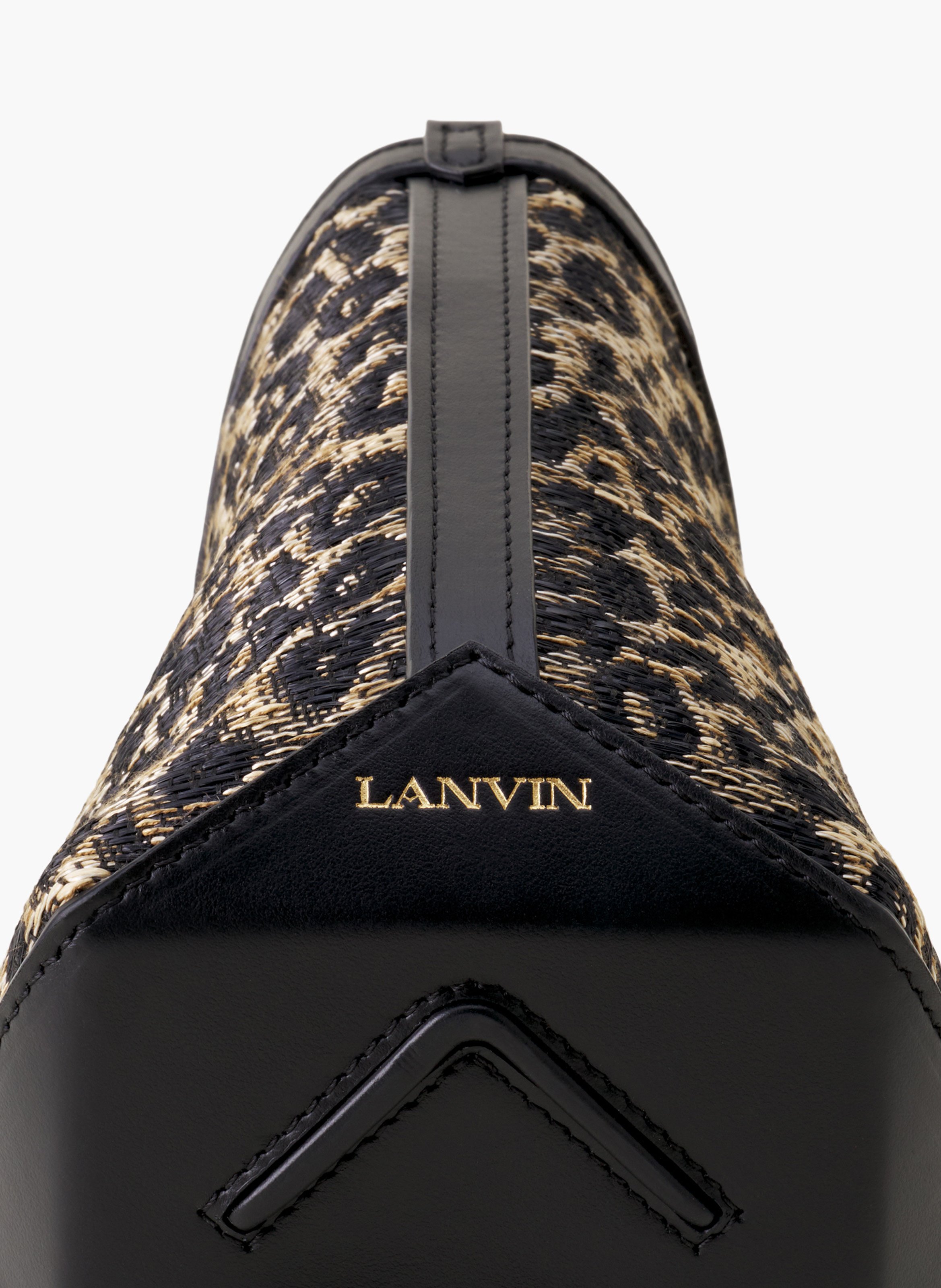 Sac seau nano catch by lanvin en rafia LANVIN Beige