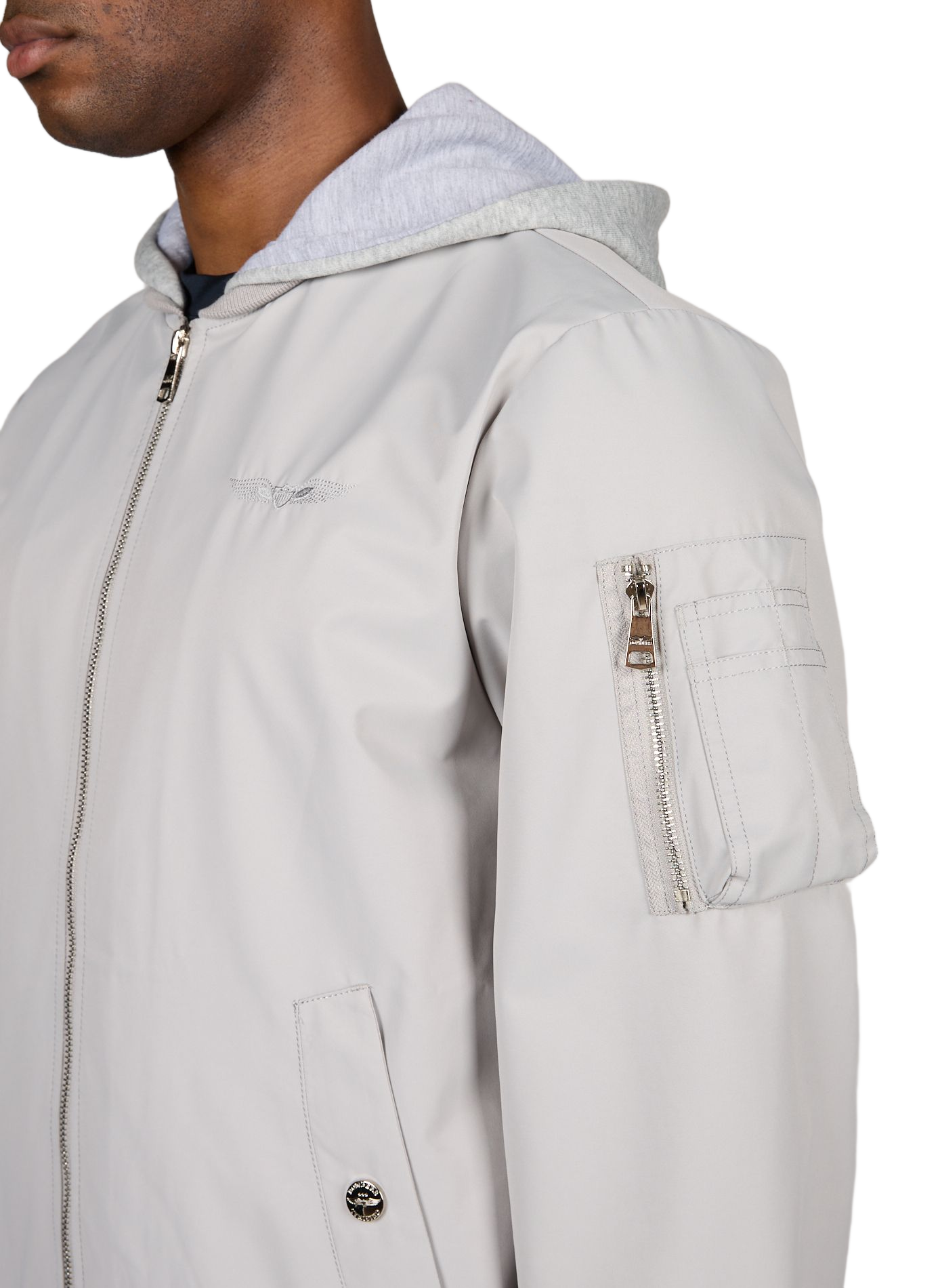 Lichte bomberjack met capuchon BOMBERS ORIGINAL Grijs