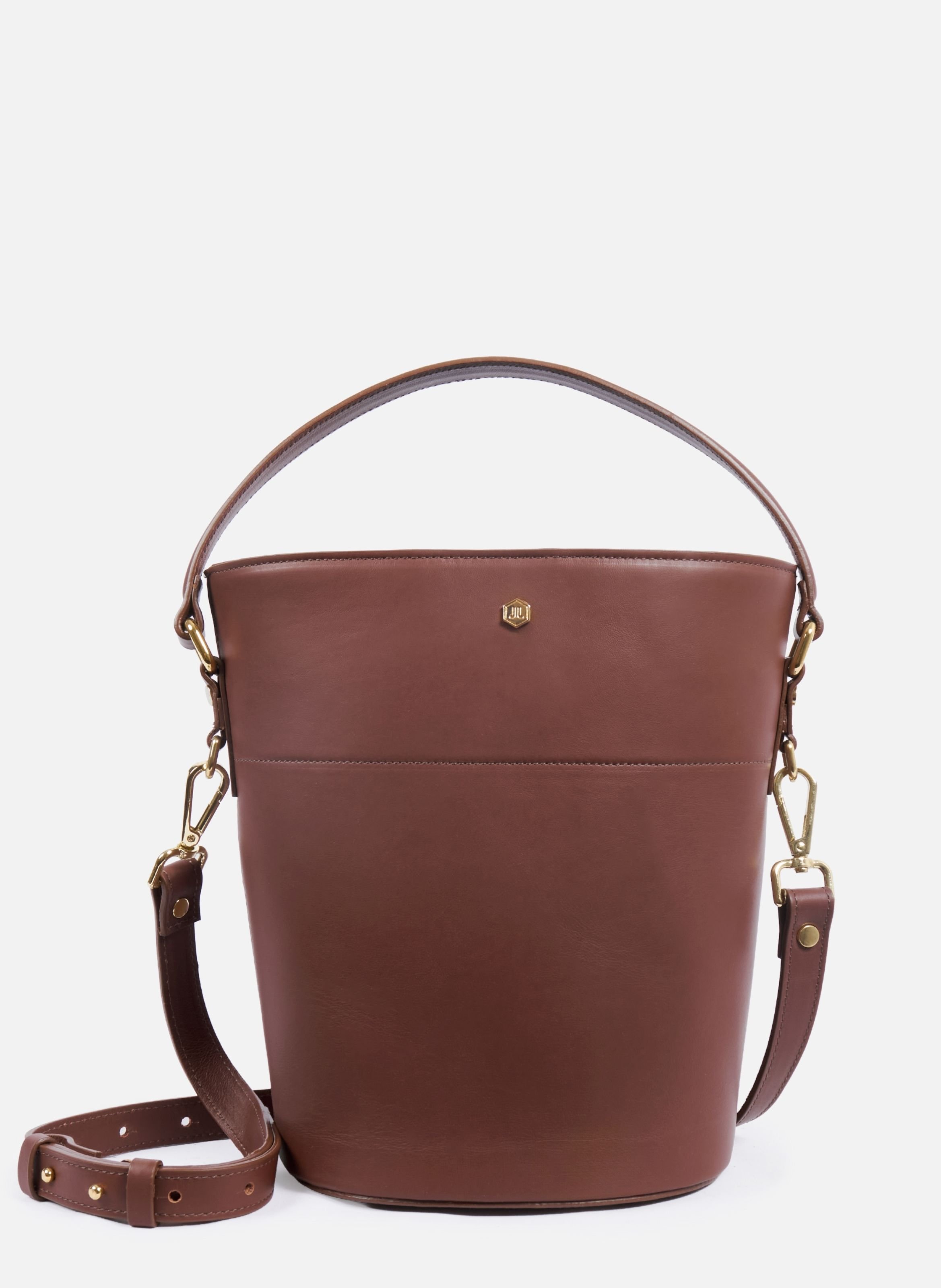 Sac seau margot cuir JULES & JENN Marron