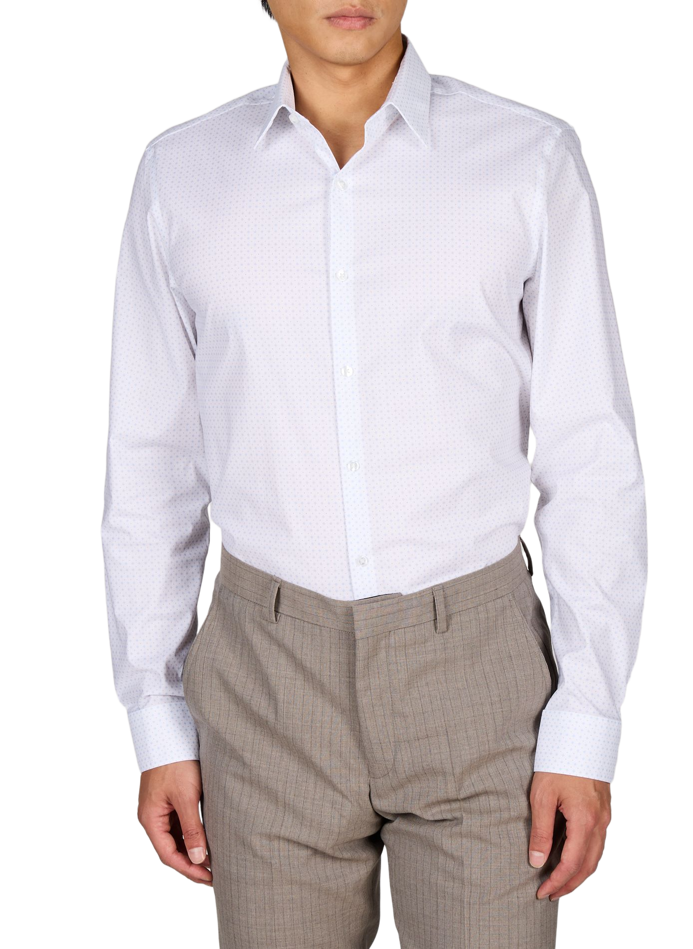 Printed cotton-blend shirt CALVIN KLEIN Blue