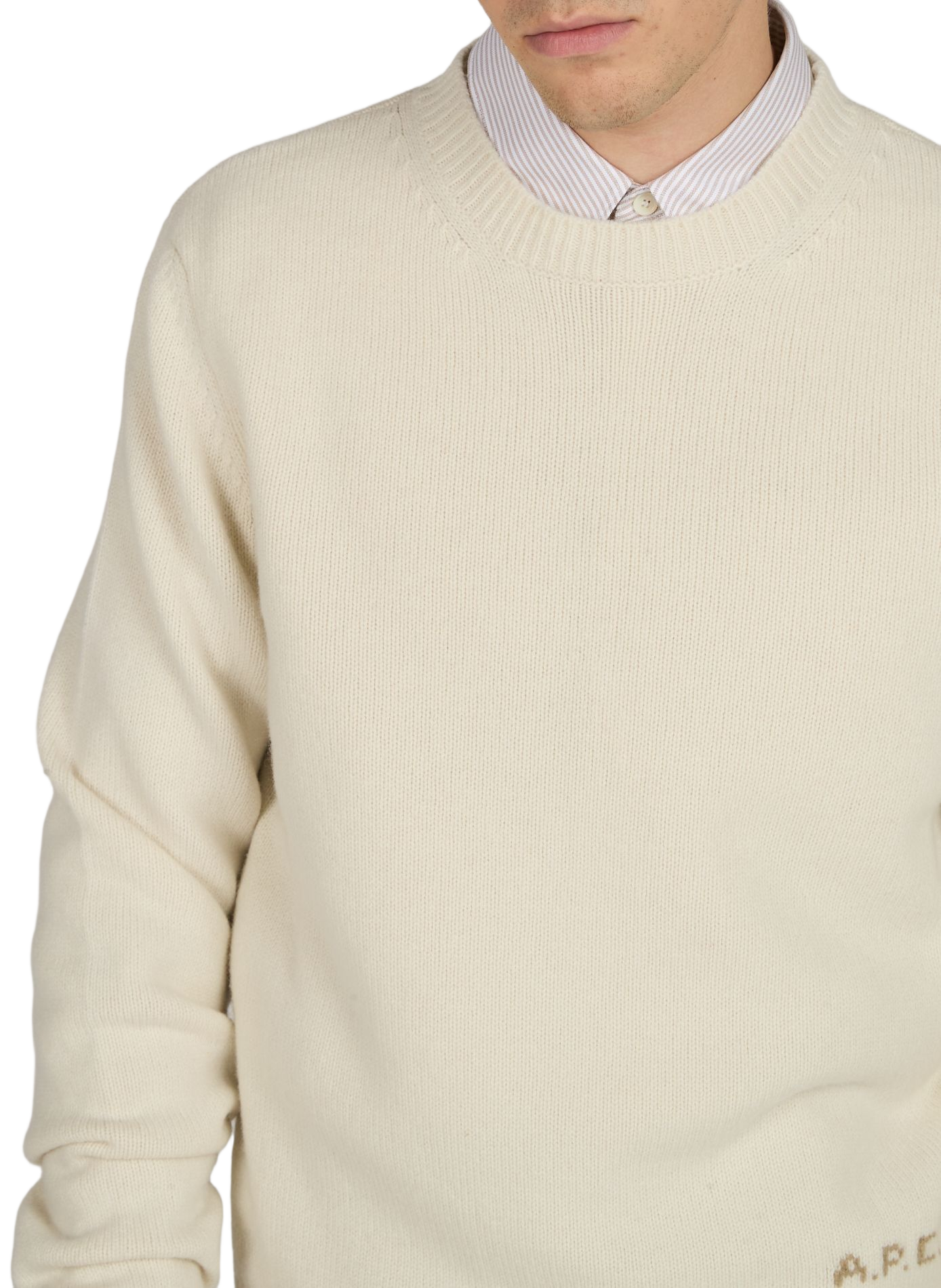 Straight wool jumper A.P.C. Beige