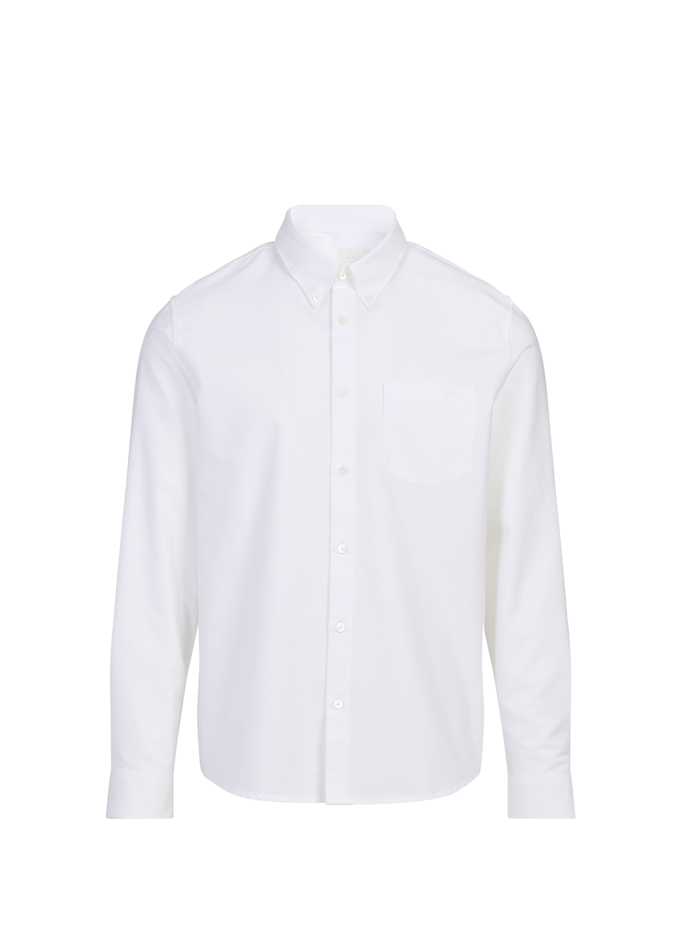 Plain straight shirt A.P.C. White