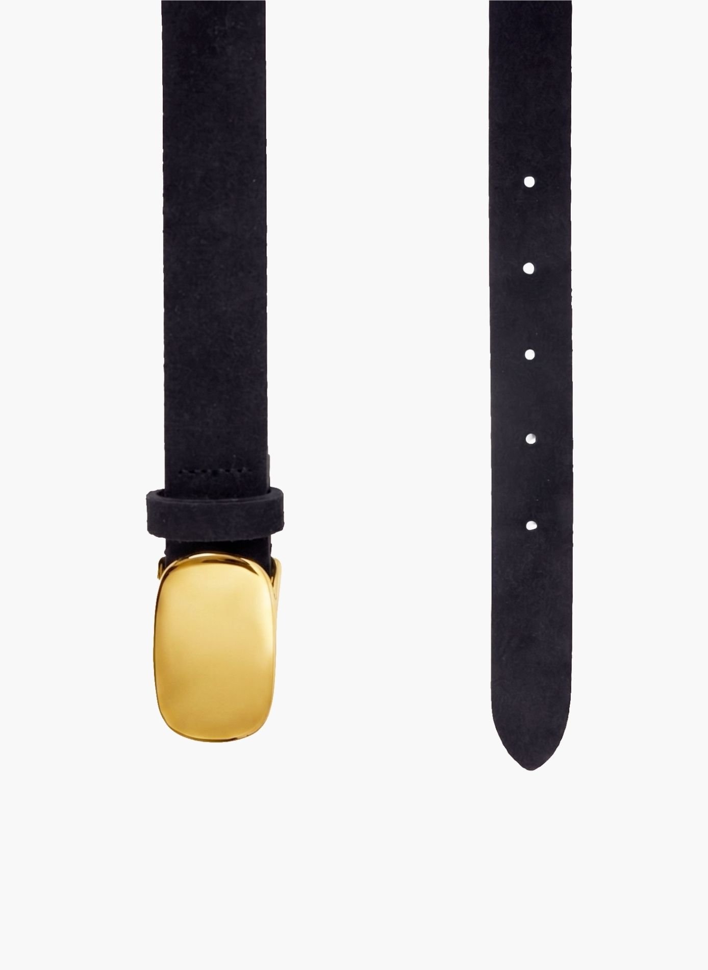 Ceinture gaïa cuir daim JULES & JENN Noir