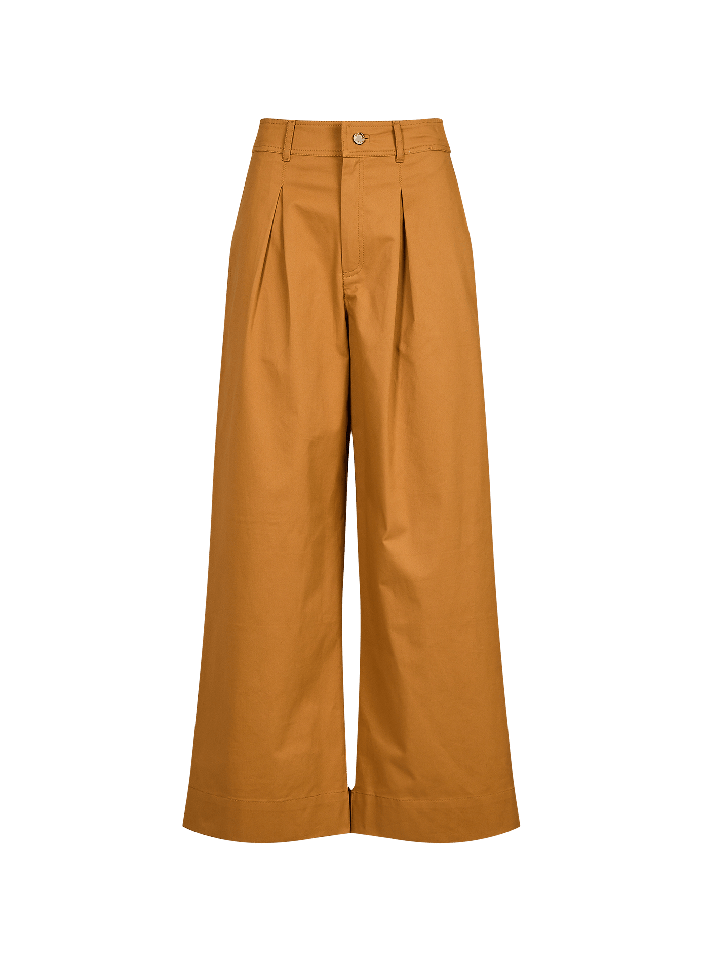 Weites Hose aus Baumwollmischung Federica LOUISE MISHA Braun