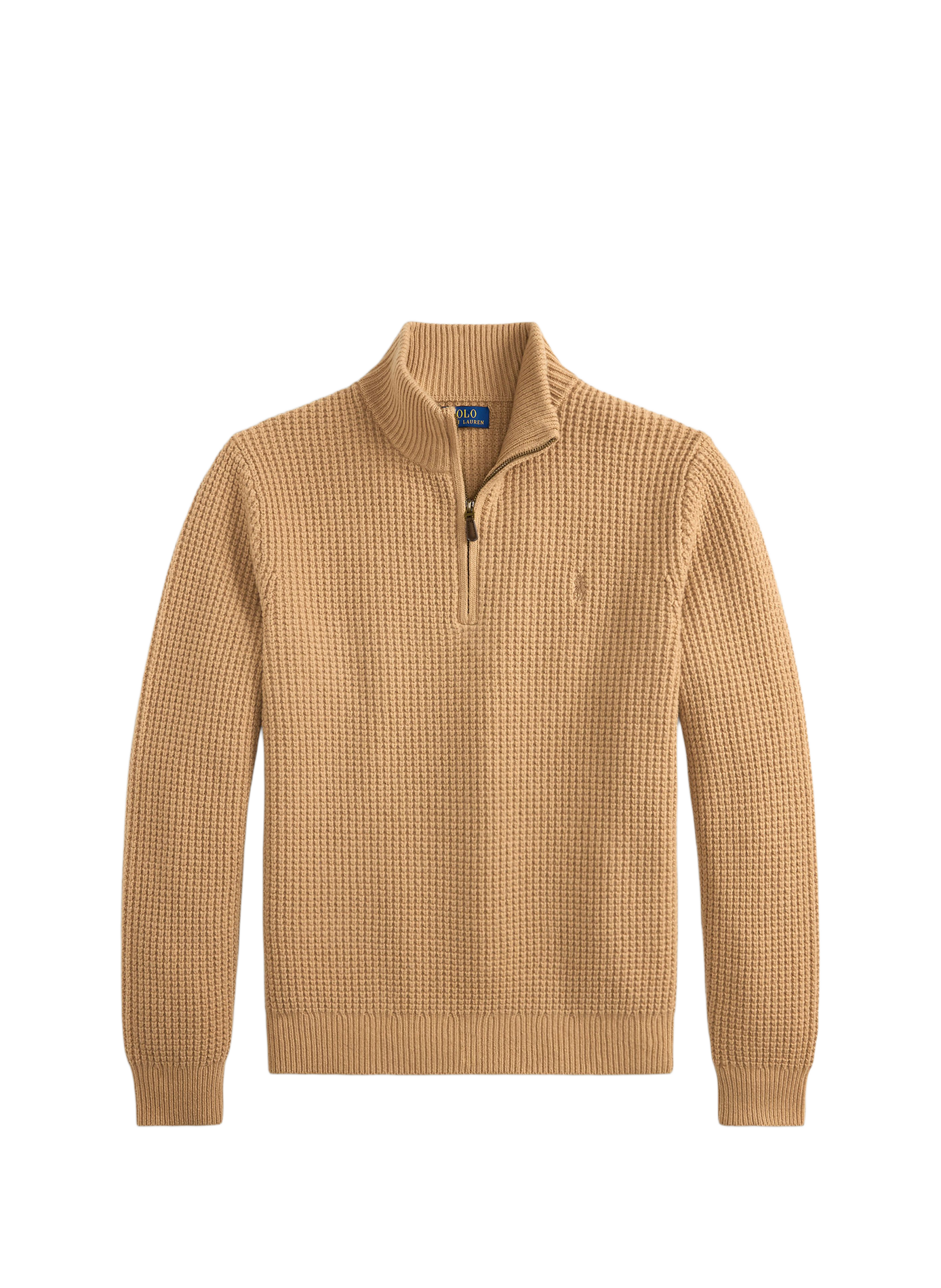 Trui met polokraag van gemengde wol POLO RALPH LAUREN Kaki