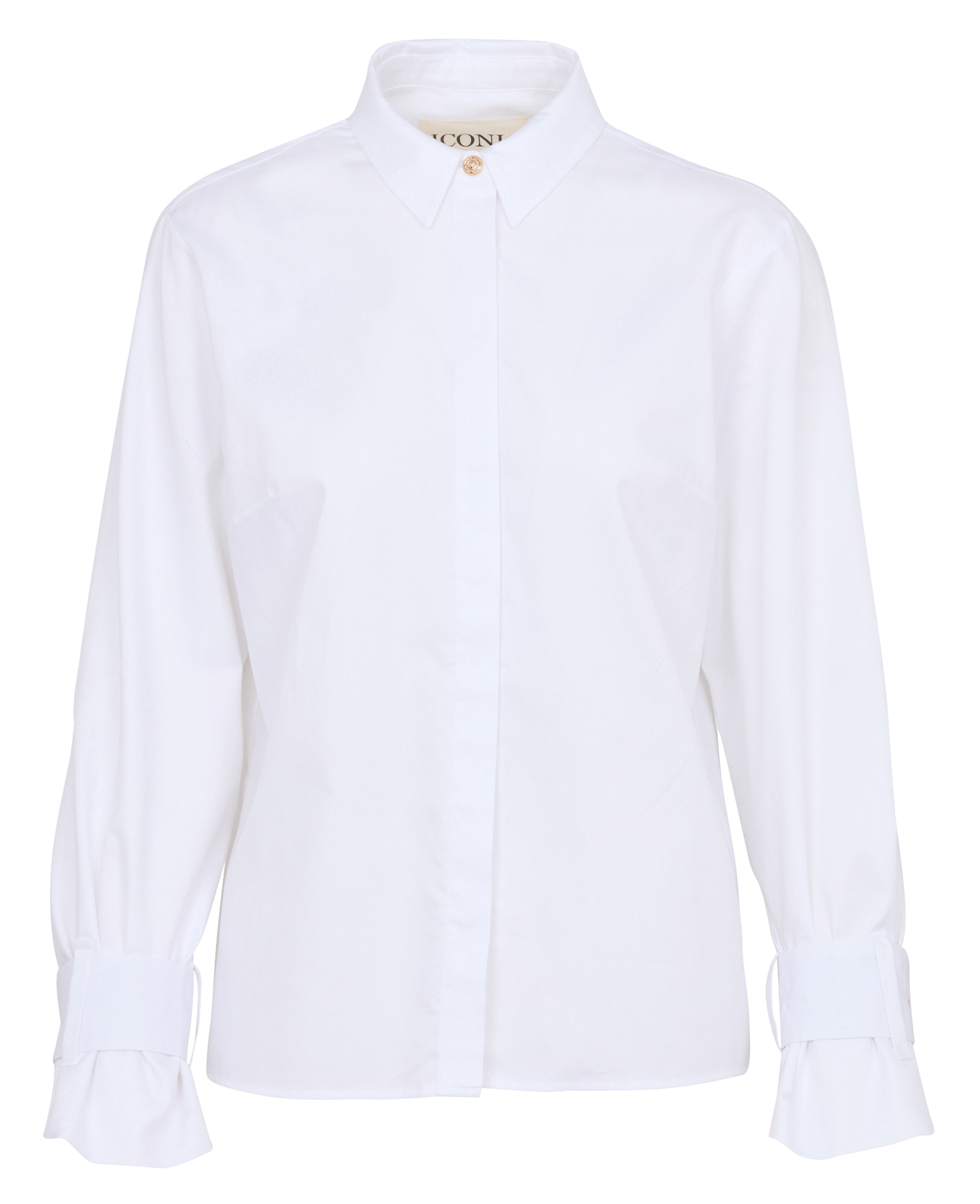 Chemise droite en coton maxime MAISON 123 Blanc