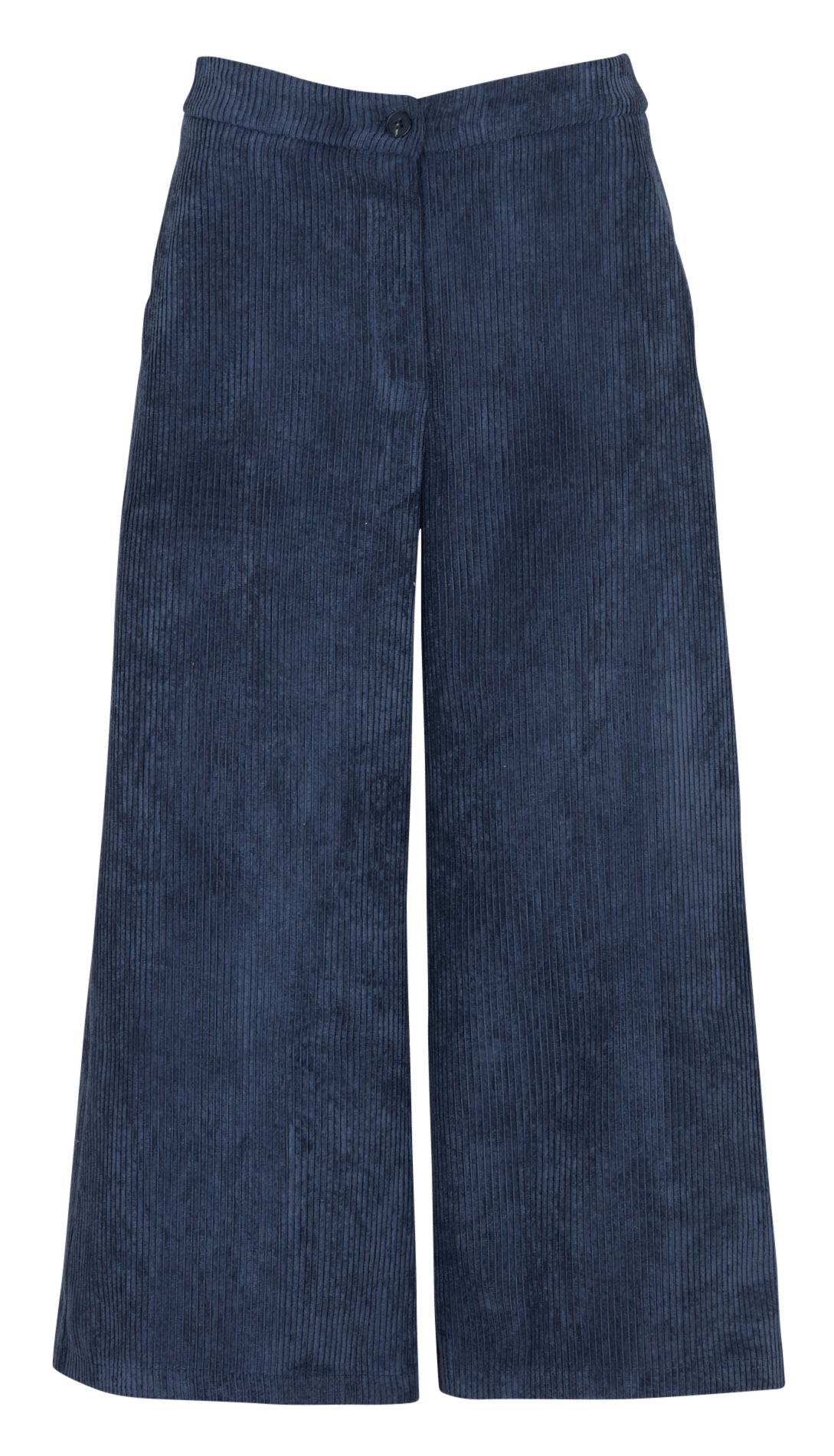 Cropped ribfluwelen broek LA FEE MARABOUTEE Blauw