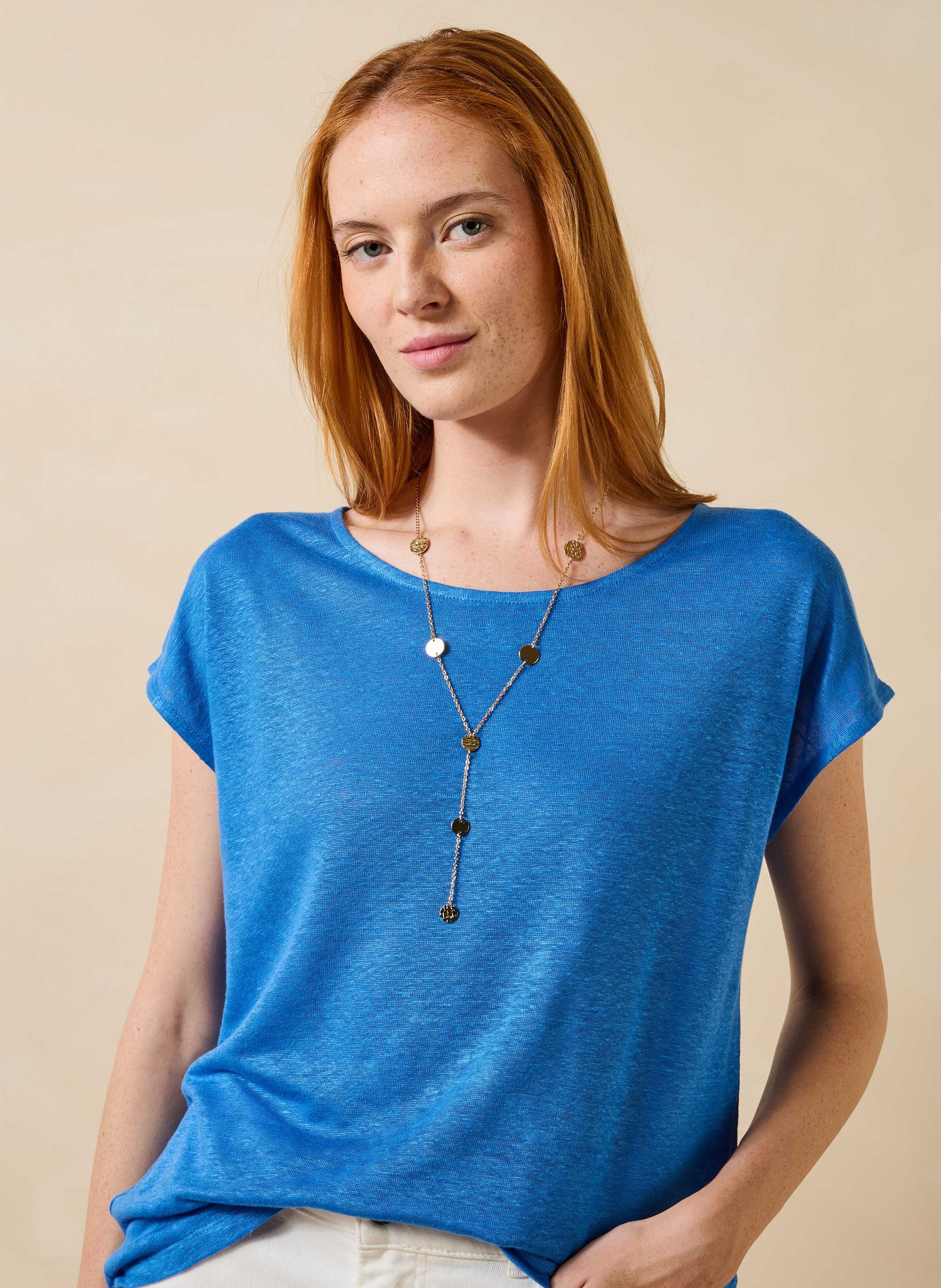 Lange ketting van staal LA FEE MARABOUTEE Goud