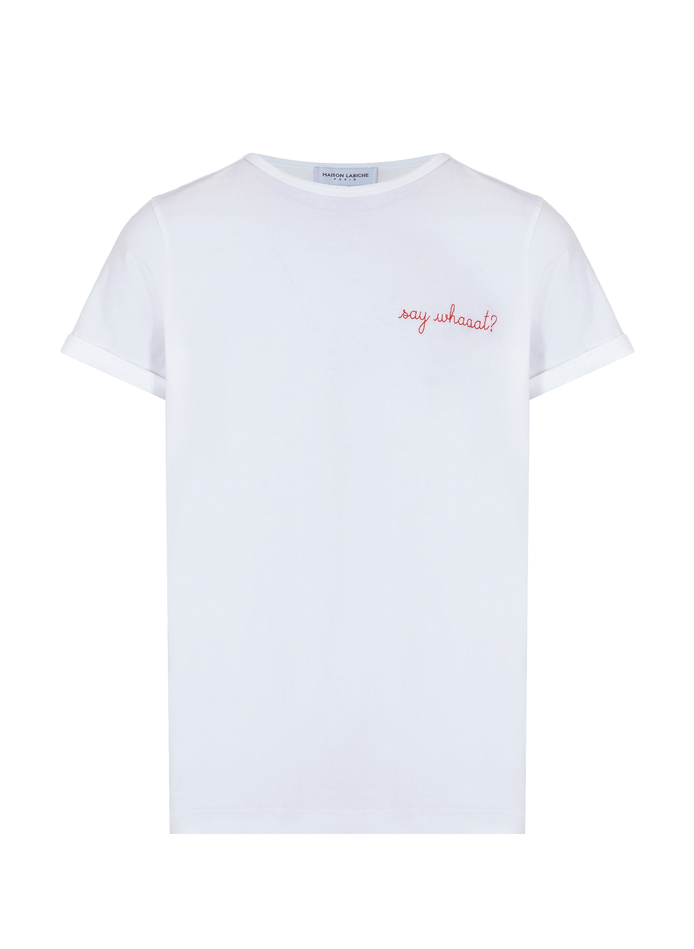 T-shirt Say Whaaat en coton