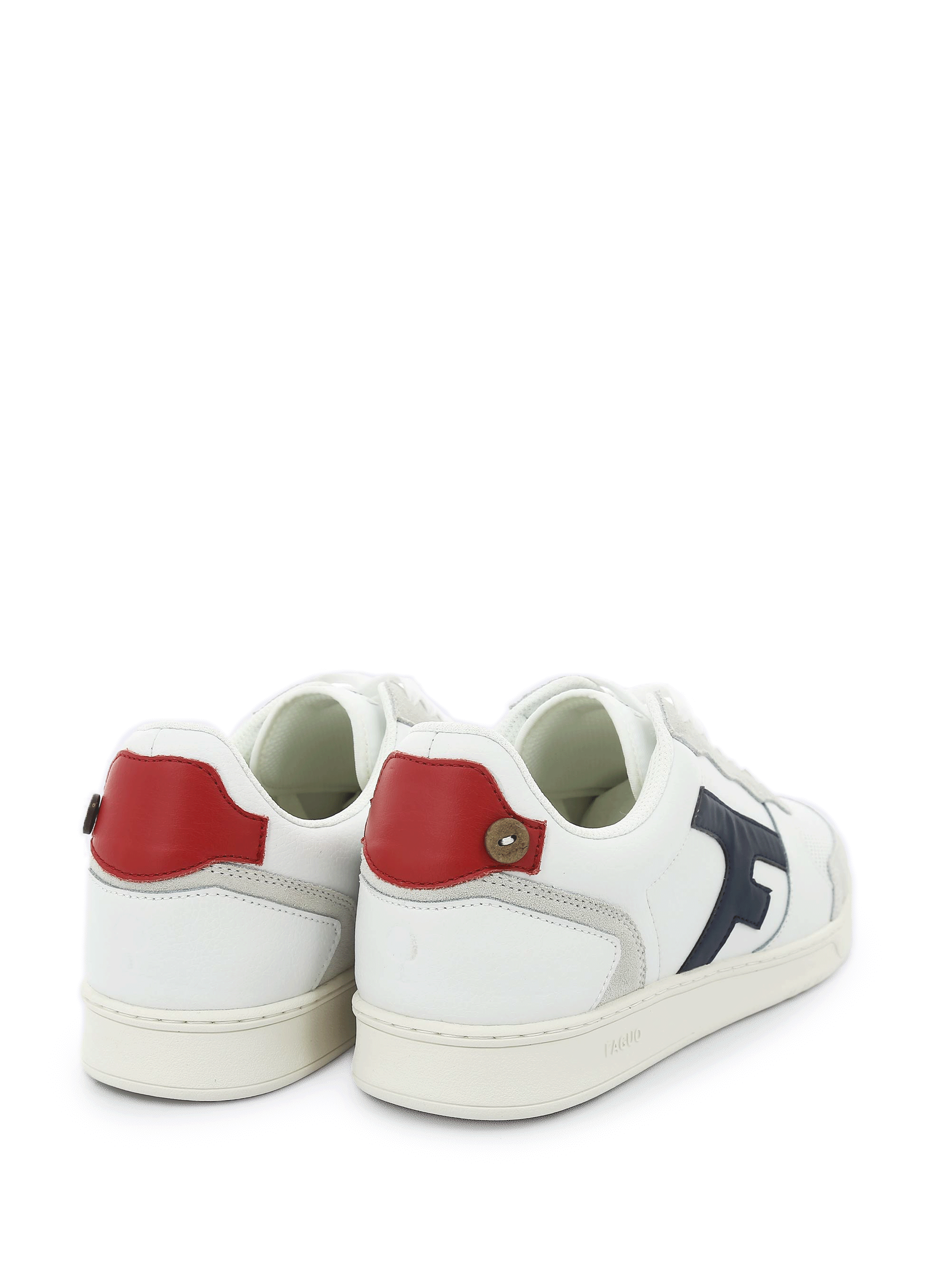 Baskets Hazel en cuir FAGUO Blanc