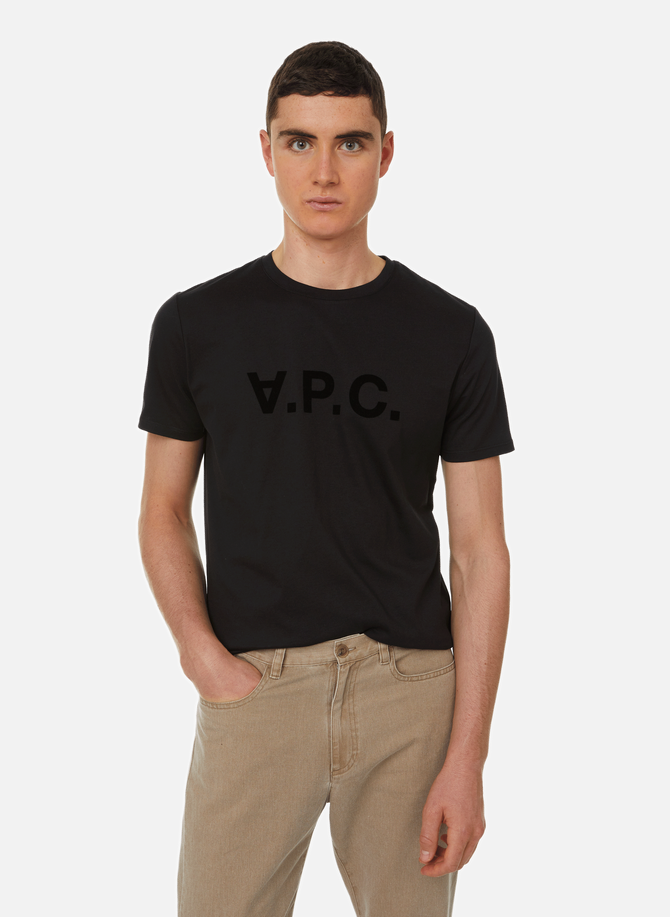 T-shirt à logo en coton A.P.C.